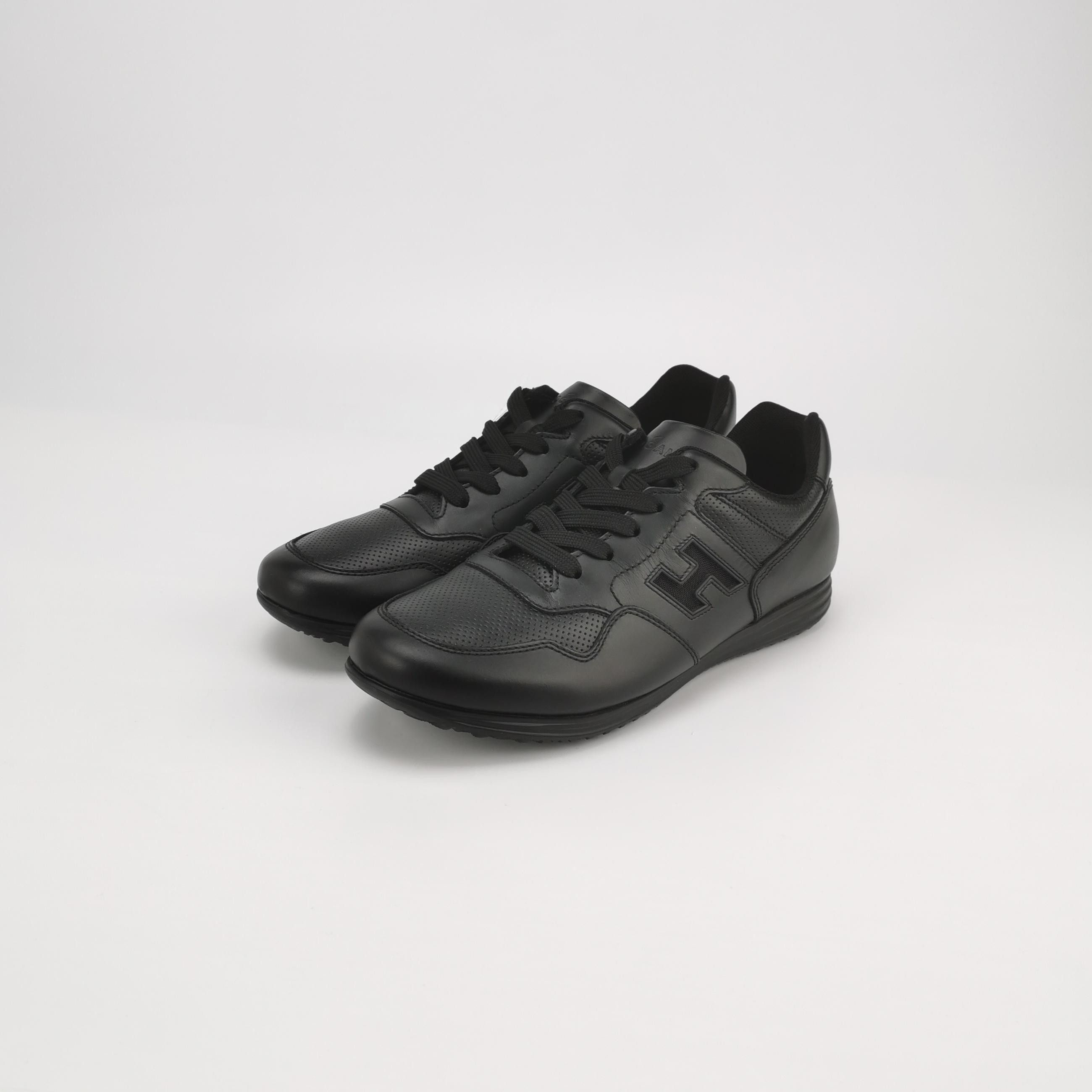 Hogan Hogan Leather Perforated Logo Sneakers 41.5 Size US 8 / EU 41 - 3 Thumbnail
