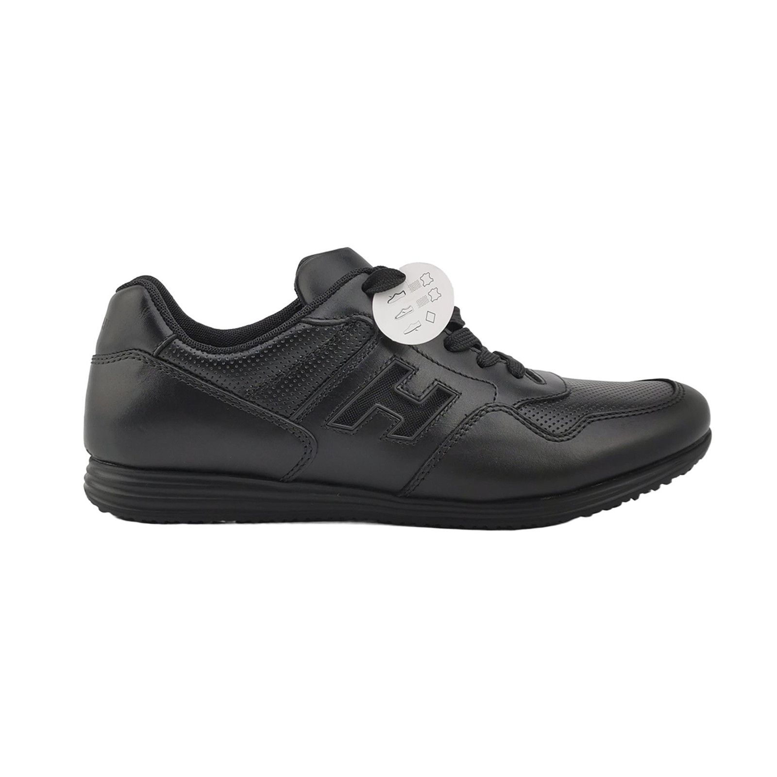 Hogan Hogan Black Leather H Logo Sneakers 41.5 Size US 8 / EU 41 - 2 Thumbnail