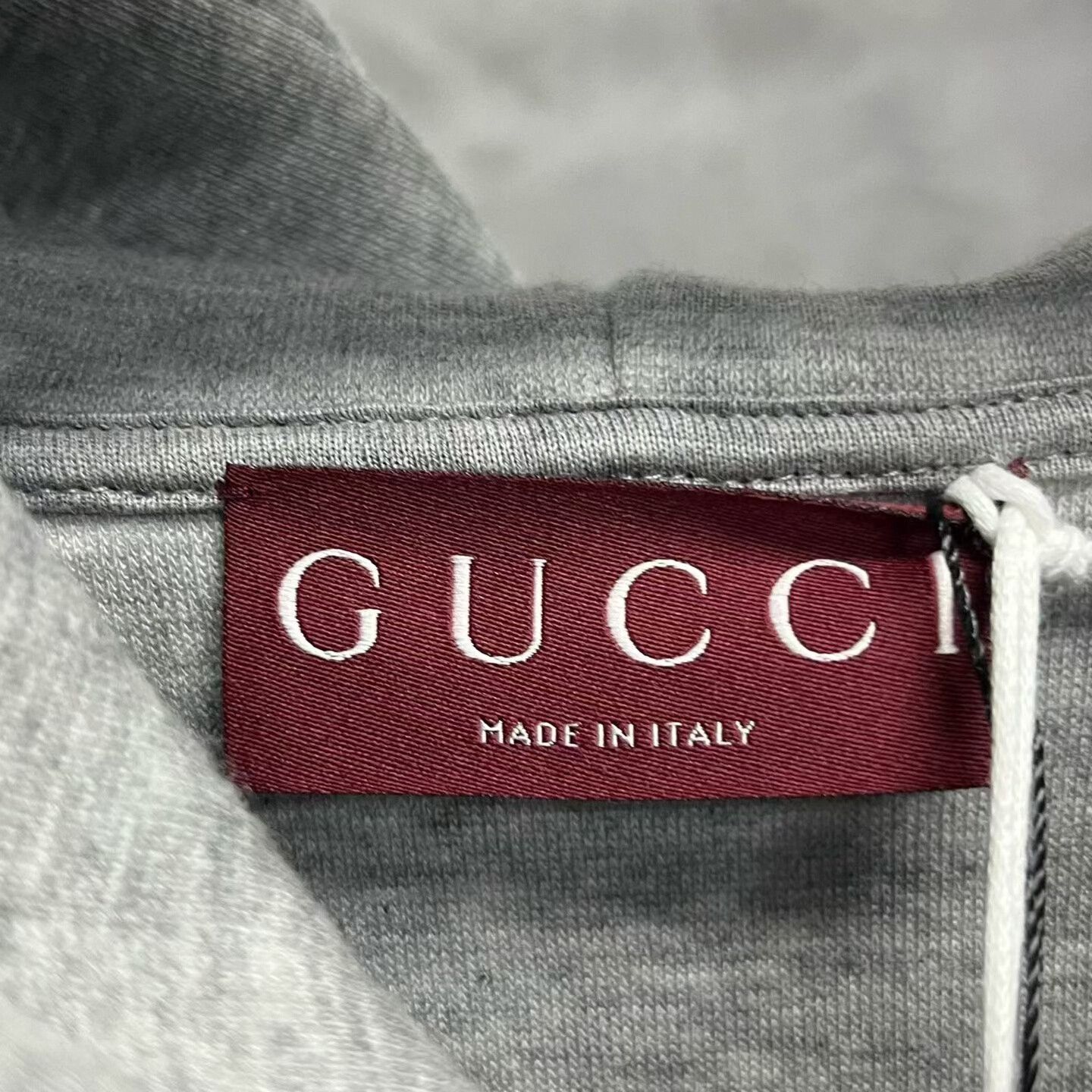 Gucci Gucci Embroidered Oversized Gray Hoodie l Men Size US L / EU 52-54 / 3 - 3 Thumbnail