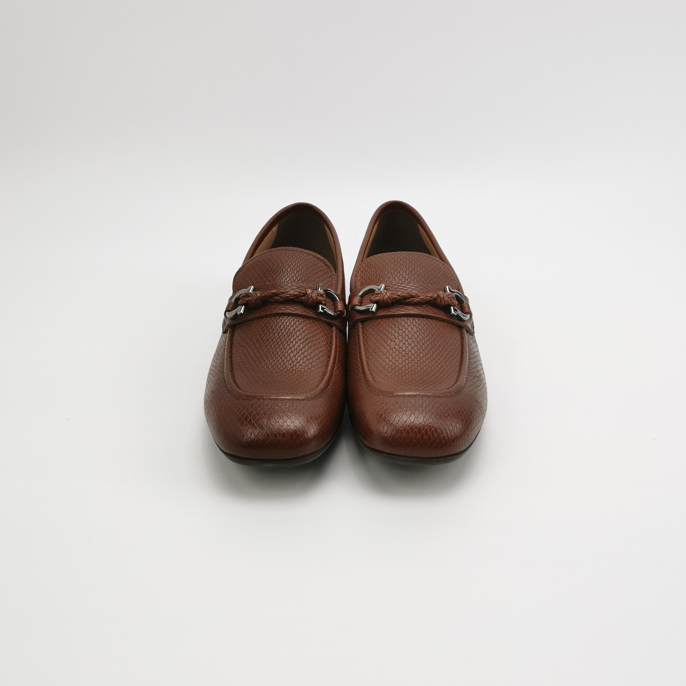 Salvatore Ferragamo Salvatore Ferragamo Pago Gancini Deer Leather Loafers 8.5 Size US 8 / EU 41 - 4 Thumbnail