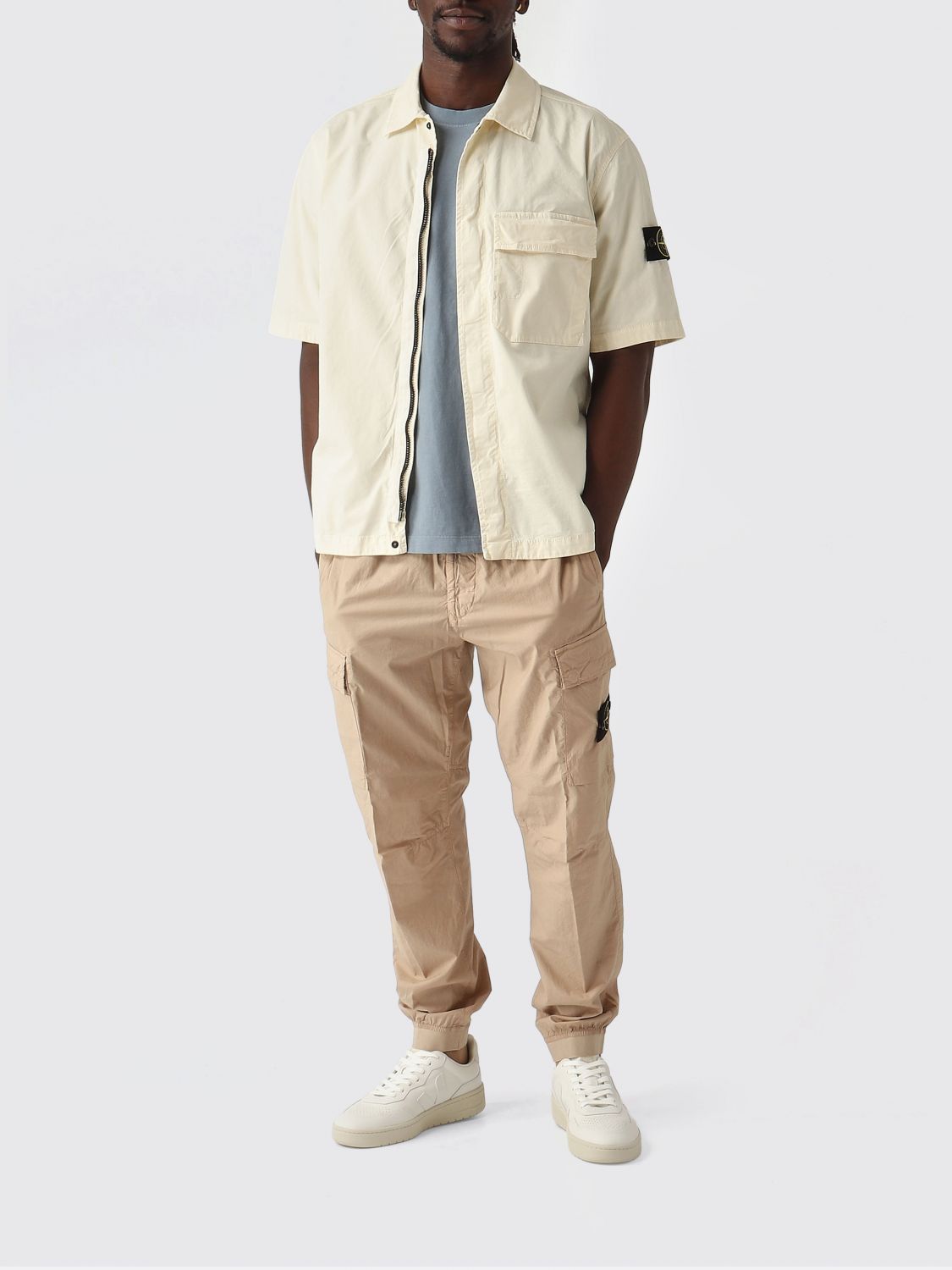 Stone Island Stone Island Shirt Men Ivory Size US XXL / EU 58 / 5 - 2 Thumbnail