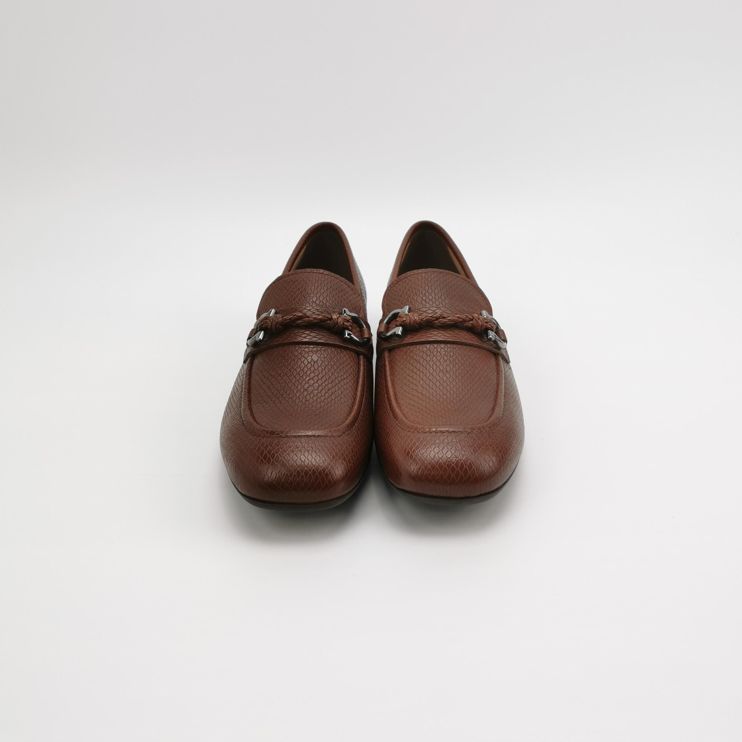 Salvatore Ferragamo Salvatore Ferragamo Pago Gancini Deer Leather Loafers 41.5 Size US 8 / EU 41 - 4 Thumbnail