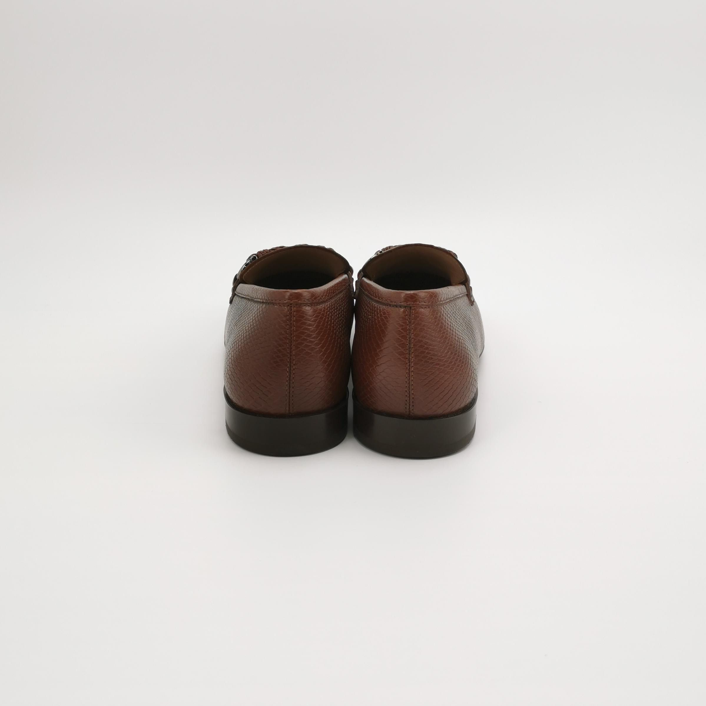 Salvatore Ferragamo Salvatore Ferragamo Pago Gancini Deer Leather Loafers 41.5 Size US 8 / EU 41 - 5 Thumbnail