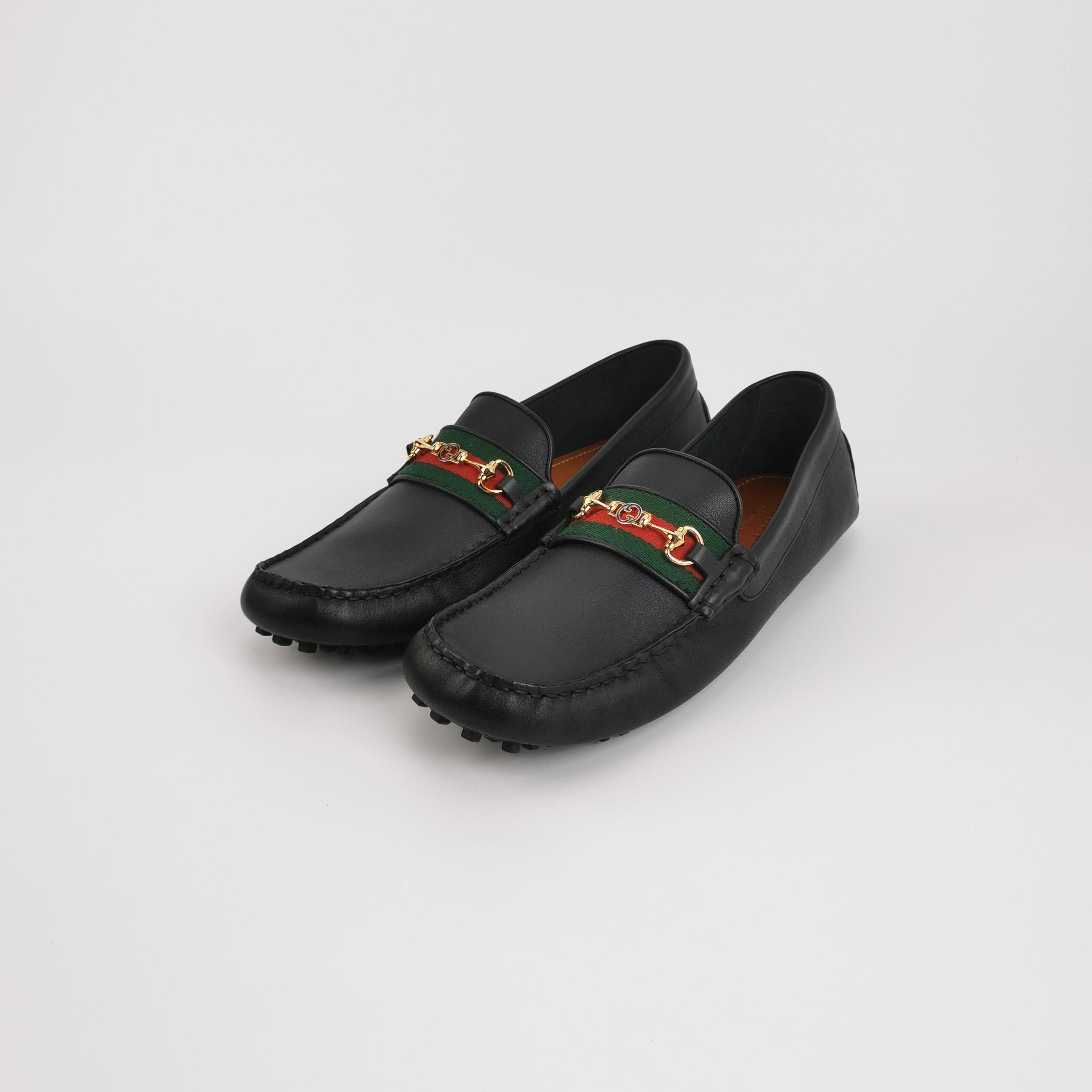 Gucci Gucci Web Stripe Horsebit Driver Loafers 45 Size US 12 / EU 45 - 3 Thumbnail
