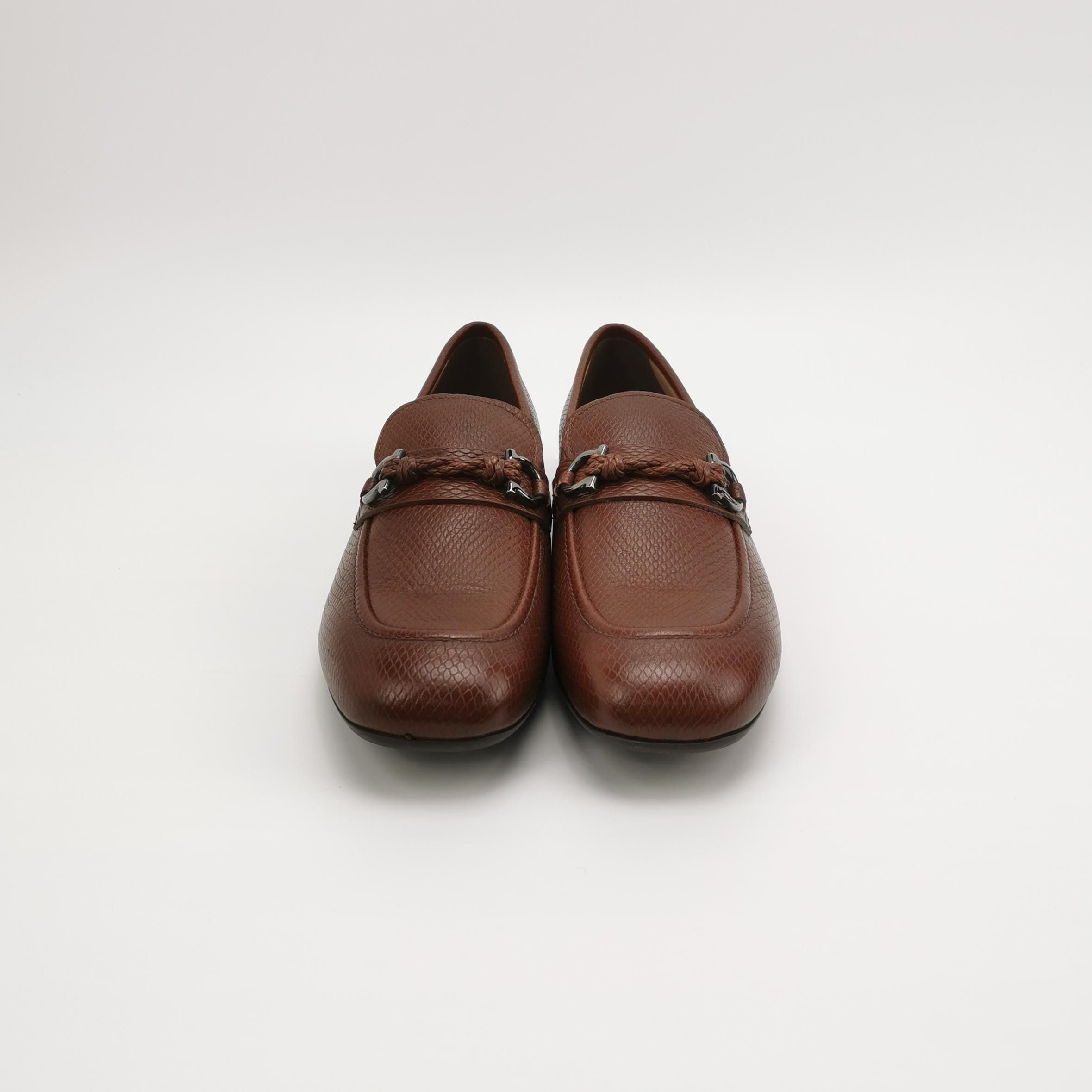 Salvatore Ferragamo Salvatore Ferragamo Gancini Deerskin Loafers EU 41.5 Size US 8 / EU 41 - 4 Thumbnail