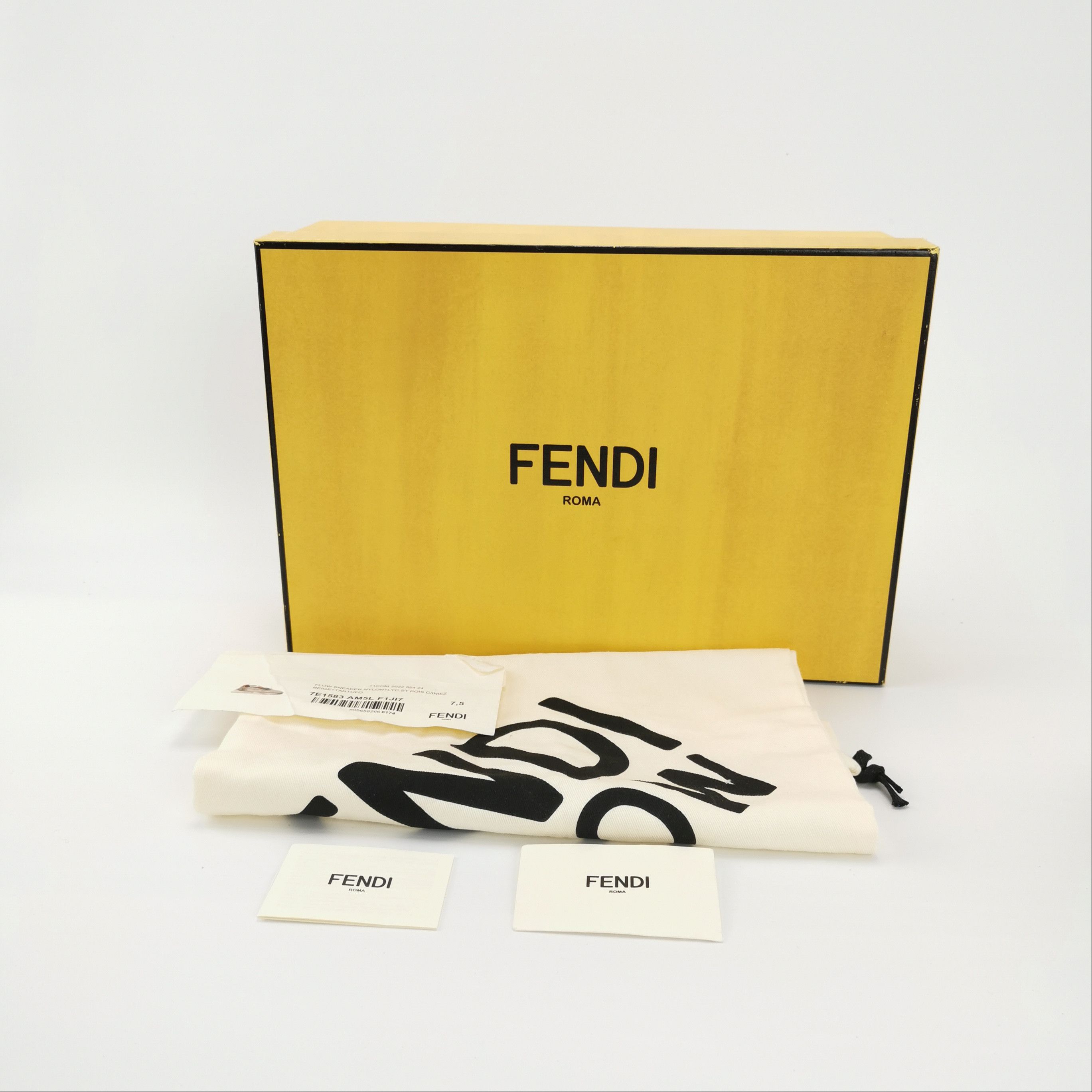 Fendi Fendi Flow Mesh Panelled Sneakers EU 41.5 Size US 8 / EU 41 - 7 Thumbnail