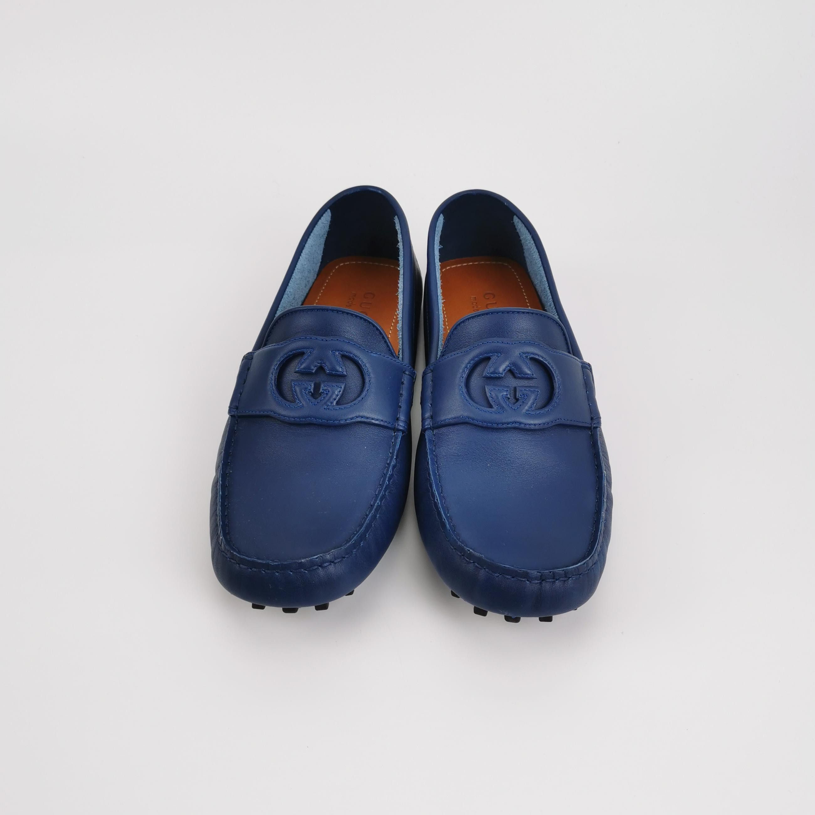 Gucci Gucci Interlocking G Leather Driver Shoes 42.5 Size US 9 / EU 42 - 4 Thumbnail