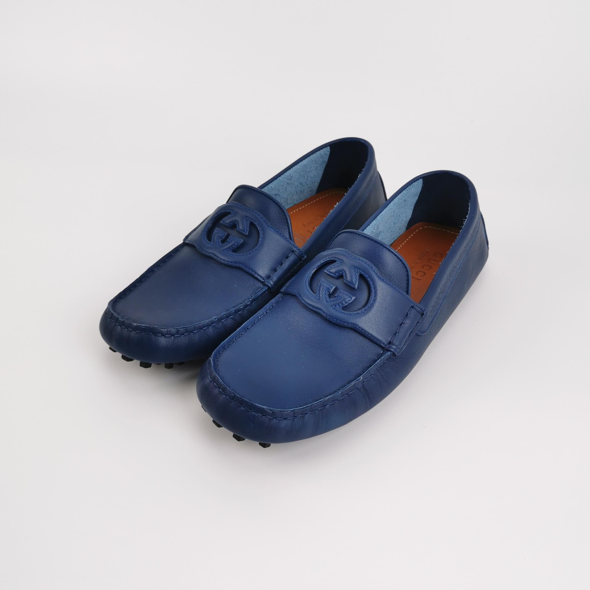 Gucci Gucci Interlocking G Leather Driver Shoes 42.5 Size US 9 / EU 42 - 3 Thumbnail