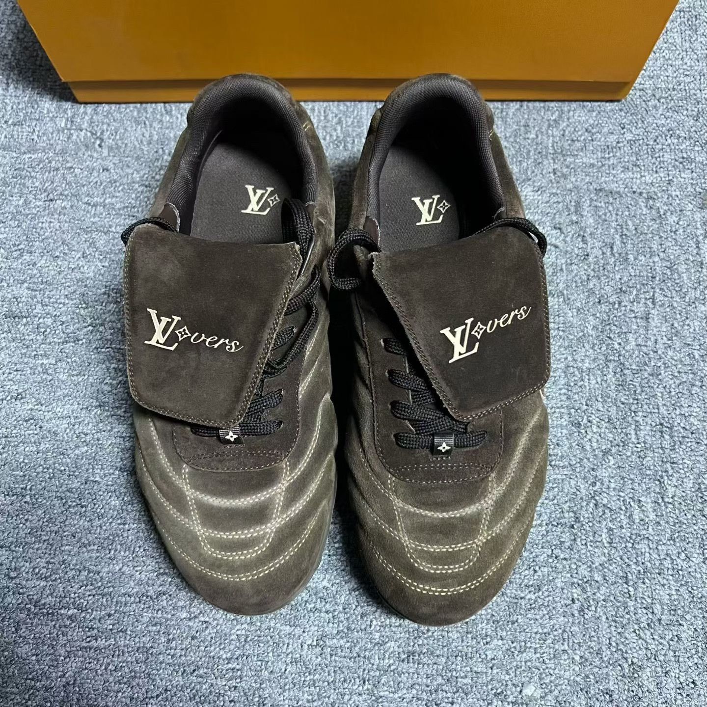 Louis Vuitton Louis Vuitton Leather Brown Lowtop Sneakers 8 Men Size US 8 / EU 41 - 2 Thumbnail