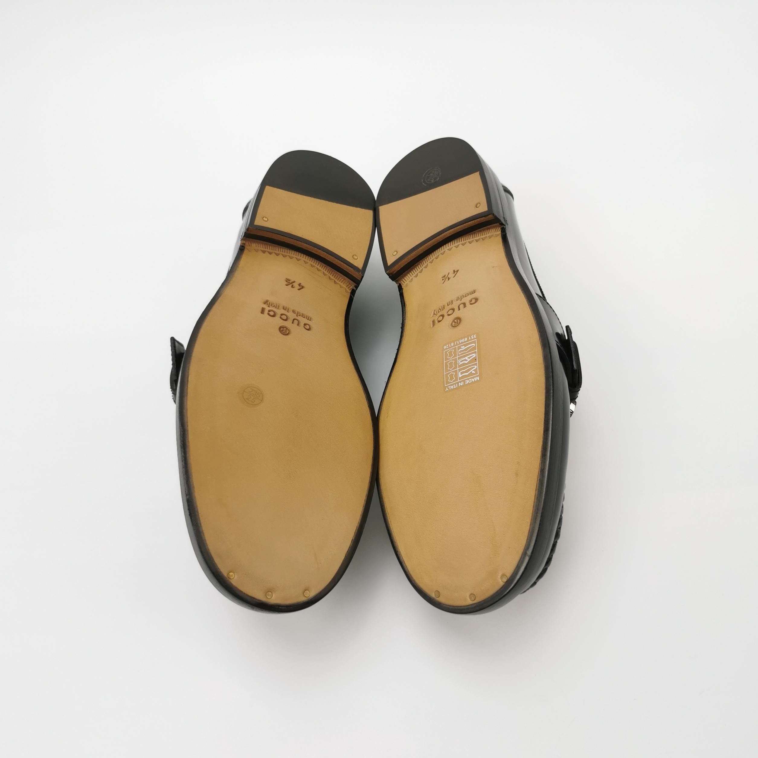 Gucci Gucci Interlocking G Leather Loafers Size 38.5 Size US 5.5 / EU 38 - 6 Thumbnail