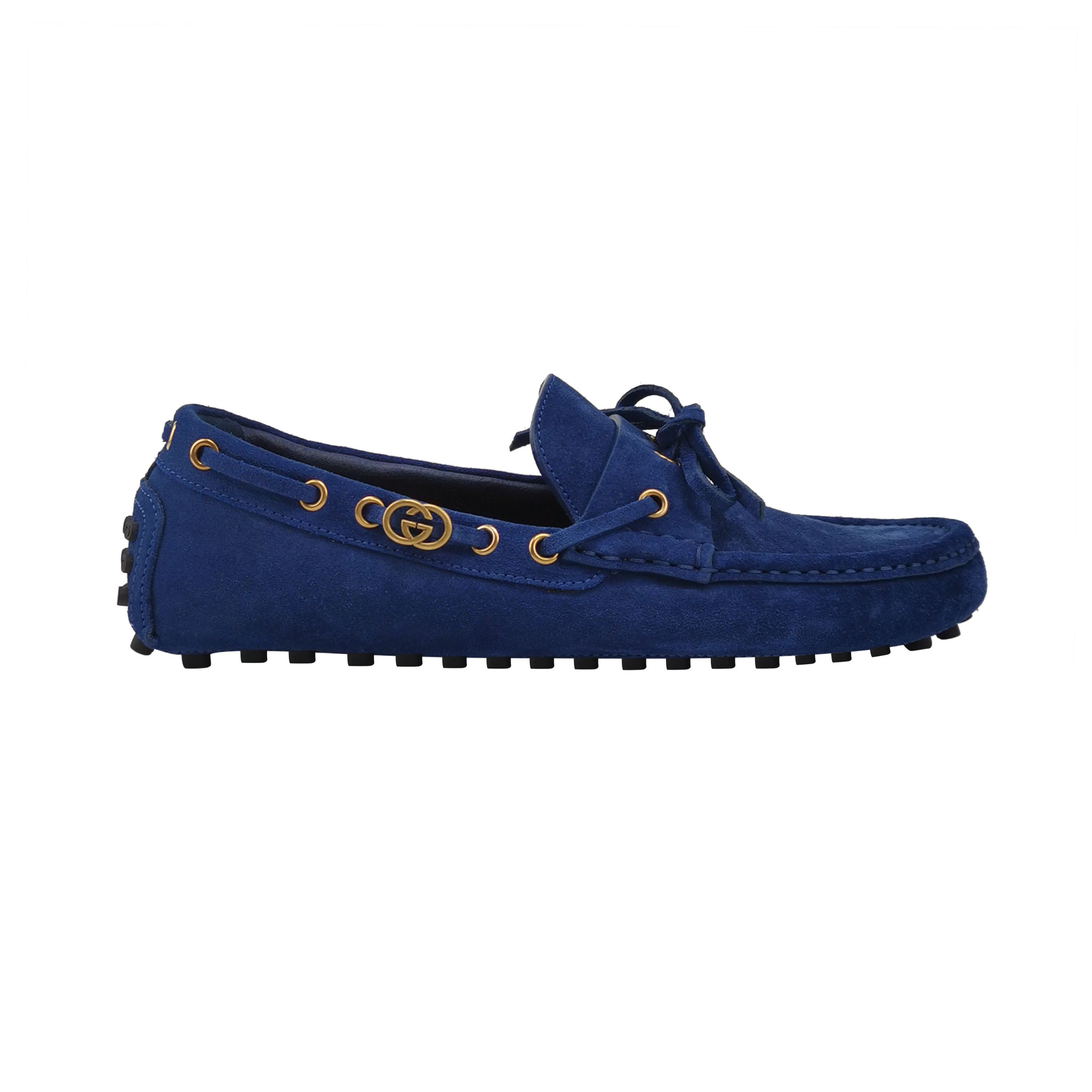Gucci Gucci Suede Interlocking G Driving Shoes 40 Size US 7 / EU 40 - 2 Thumbnail