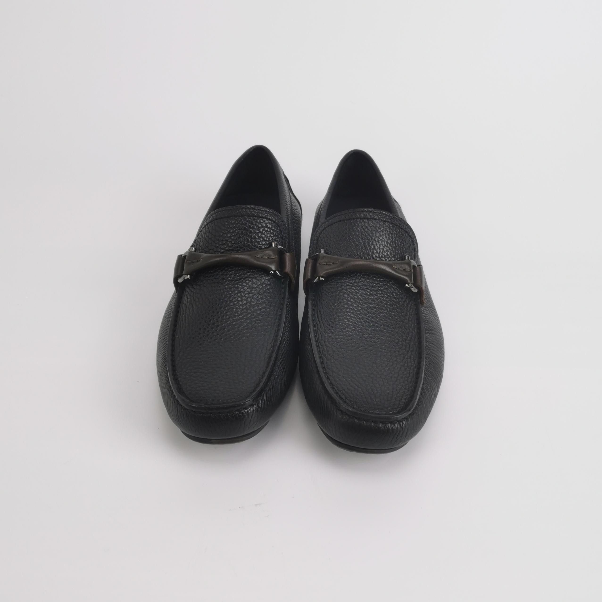 Salvatore Ferragamo Salvatore Ferragamo Black Leather Gancini Loafers US 6 Size US 7 / EU 40 - 4 Thumbnail
