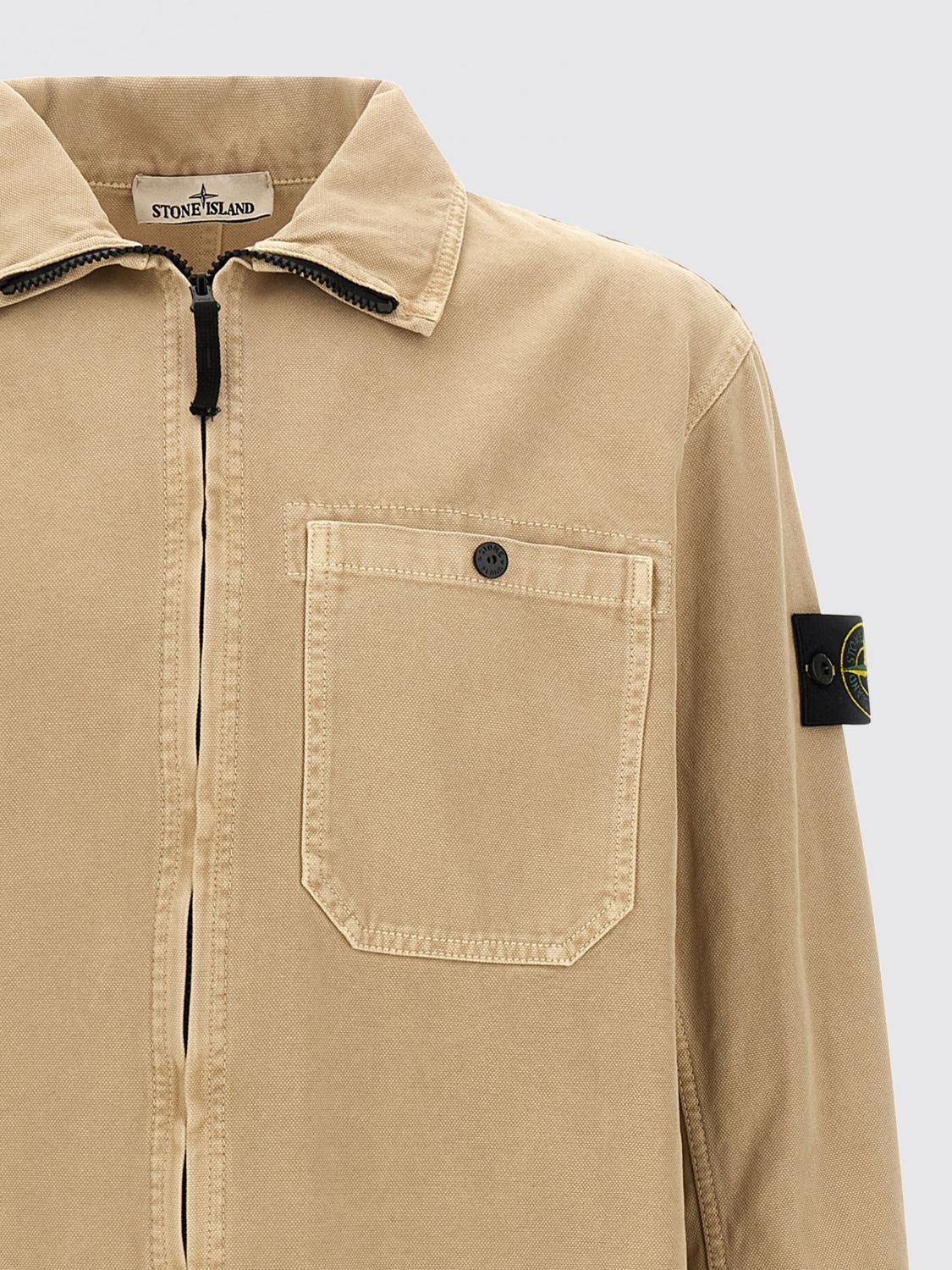 Stone Island Stone Island Jacket Men Beige Size US XL / EU 56 / 4 - 4 Thumbnail
