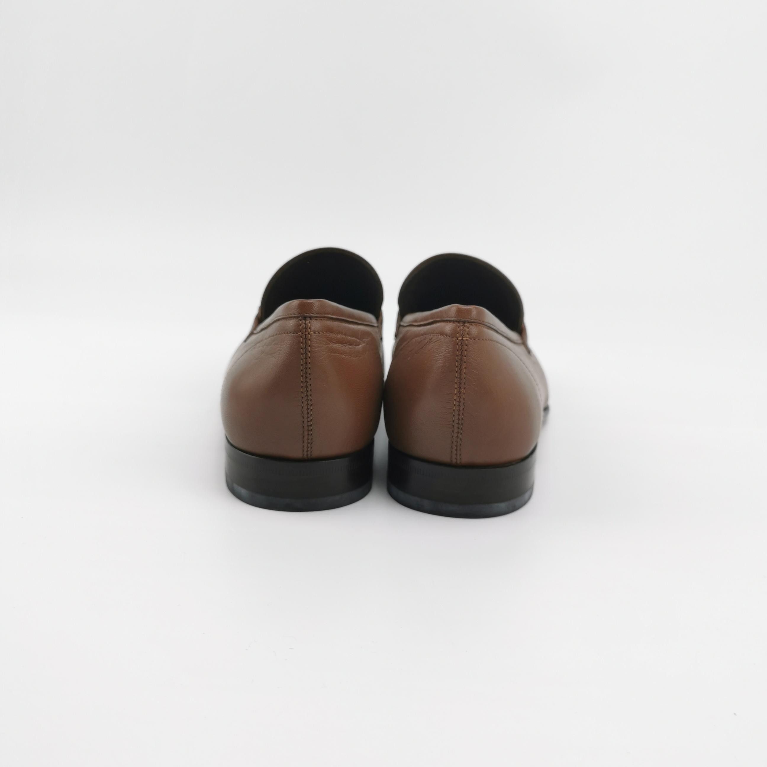 Salvatore Ferragamo Salvatore Ferragamo Brown Nappa Loafers 8.5 Size US 7 / EU 40 - 5 Thumbnail