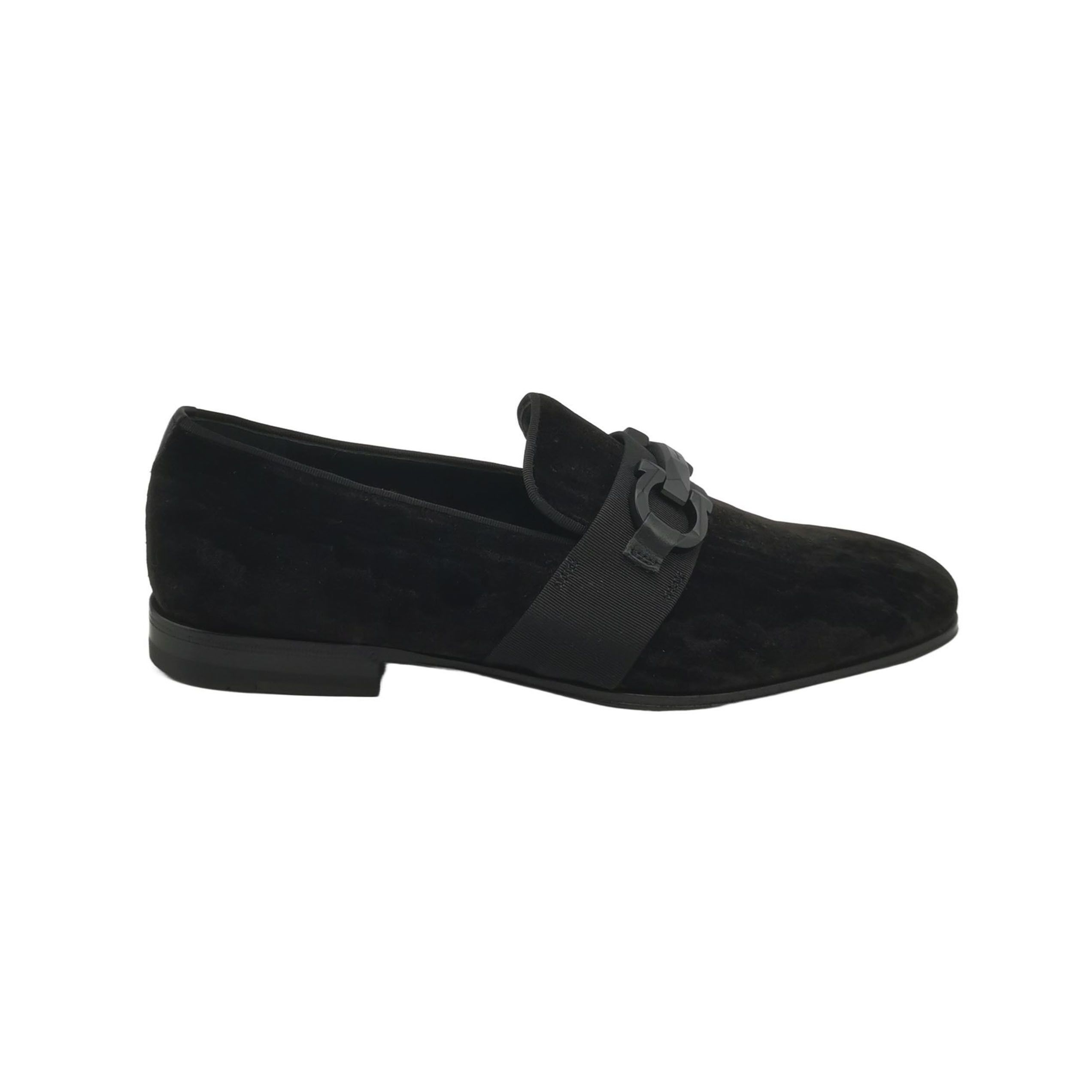 Salvatore Ferragamo Salvatore Ferragamo Velvet Gancini Loafers US 5.5 Size US 6 / EU 39 - 2 Thumbnail