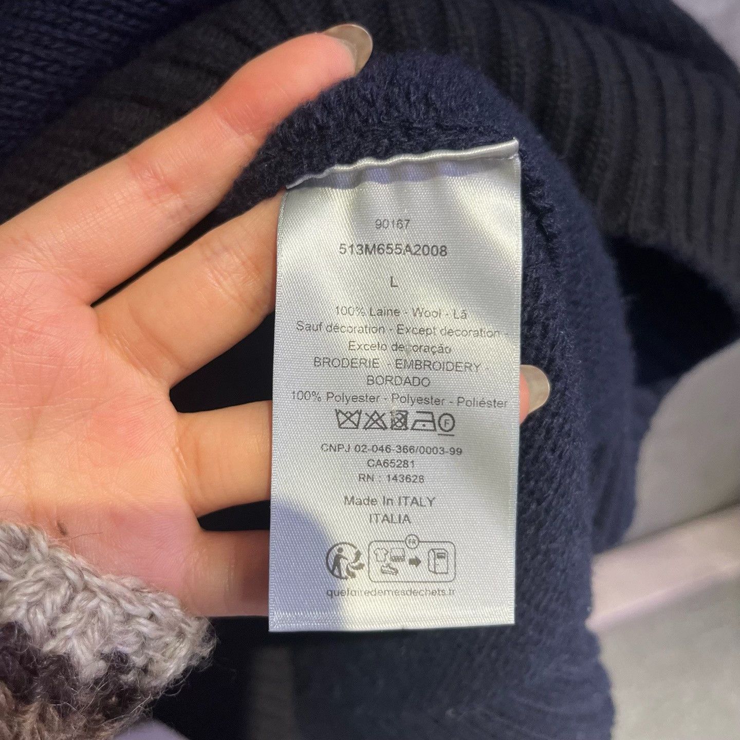 Dior Dior Blue Sweater l Men Size US L / EU 52-54 / 3 - 5 Thumbnail