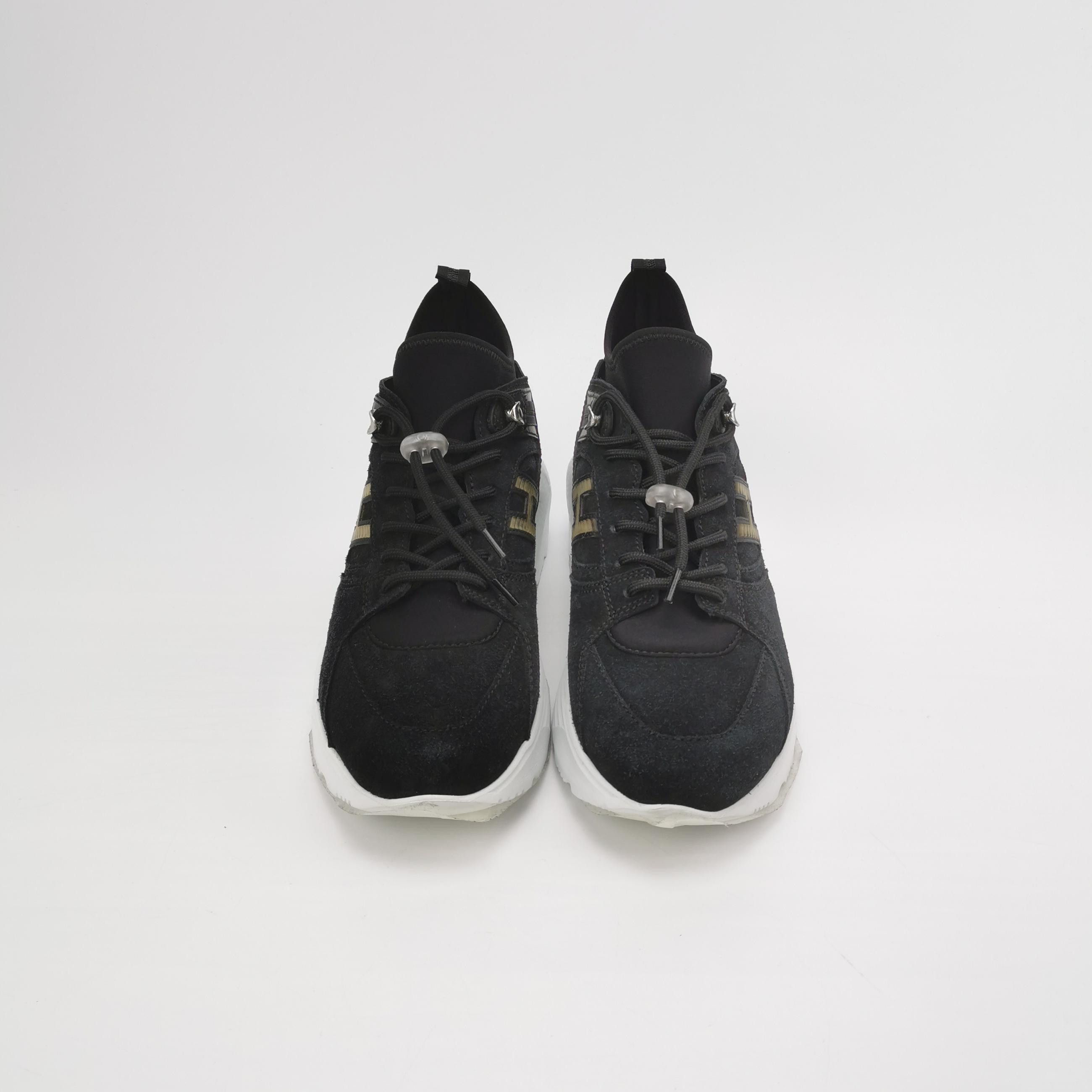 Hogan Hogan Black Suede Low-Top Sneakers EU 39 Size US 6 / EU 39 - 4 Thumbnail