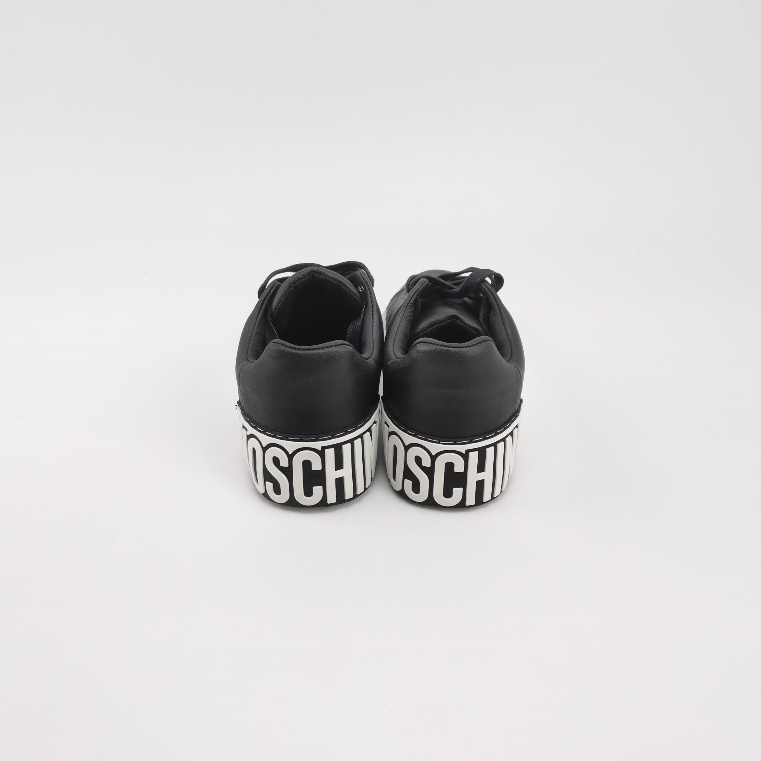 Moschino Moschino Logo Colorblock Leather Sneakers EU 40 Size US 7 / EU 40 - 5 Thumbnail