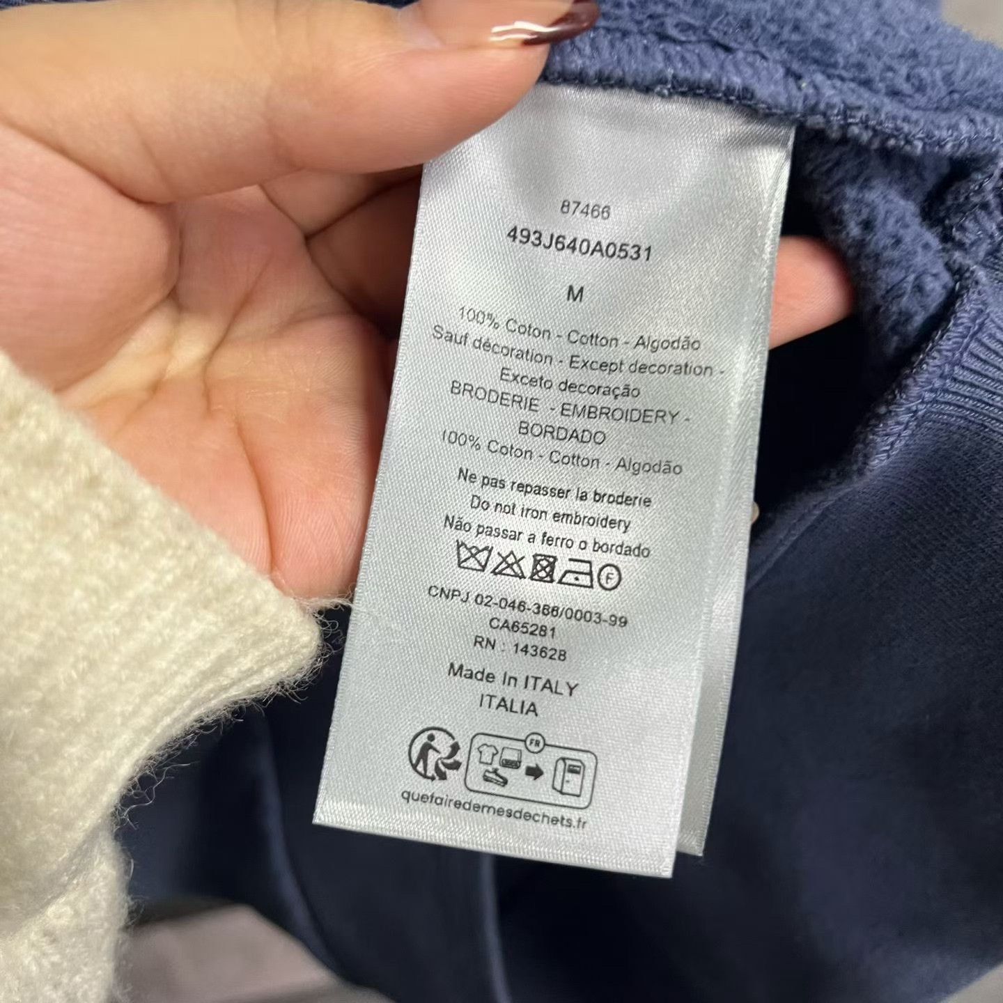 Dior Dior Printed Oversized Blue Hoodie m Men Size US M / EU 48-50 / 2 - 4 Thumbnail