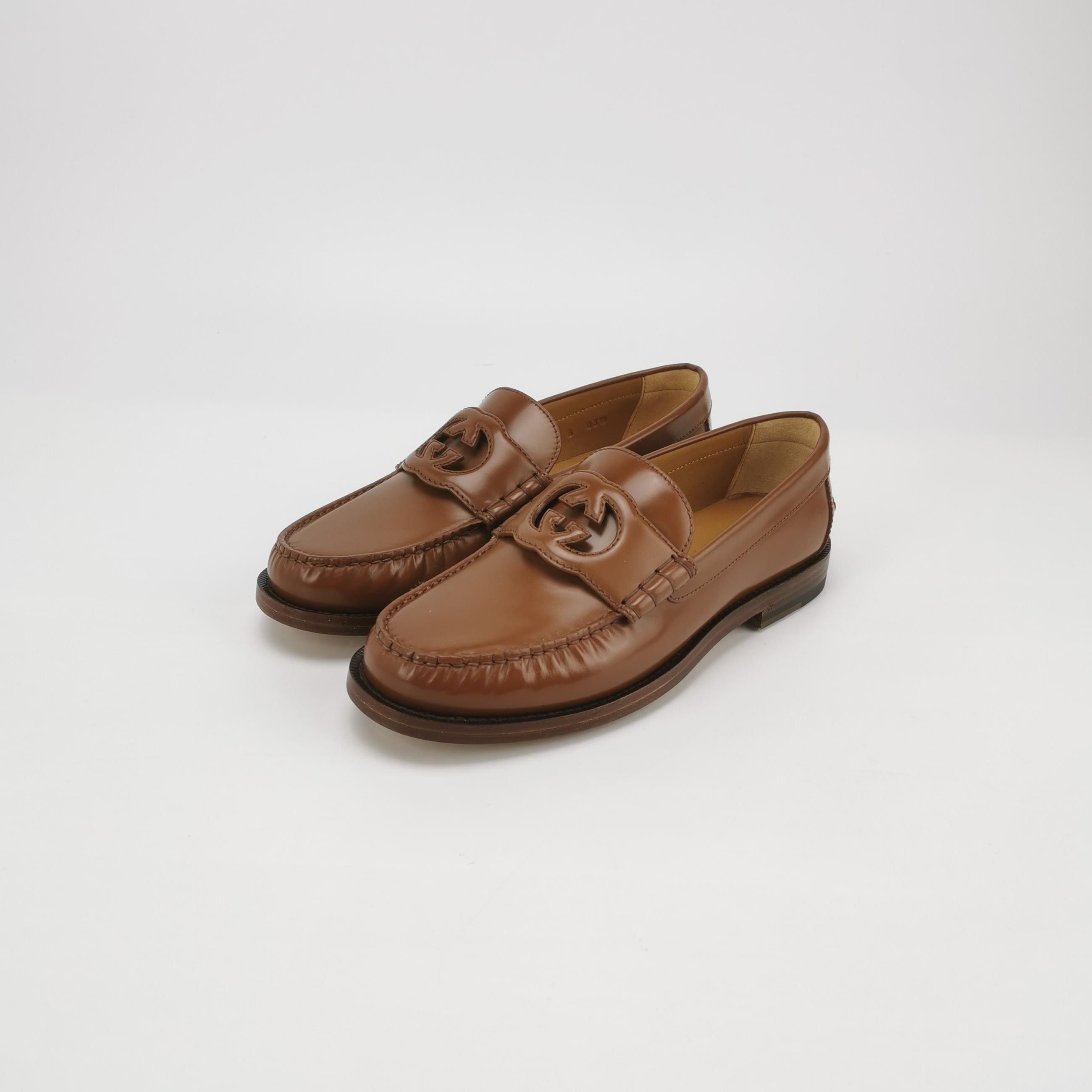Gucci Gucci Interlocking G Leather Loafers Size 7 Size US 7 / EU 40 - 3 Thumbnail