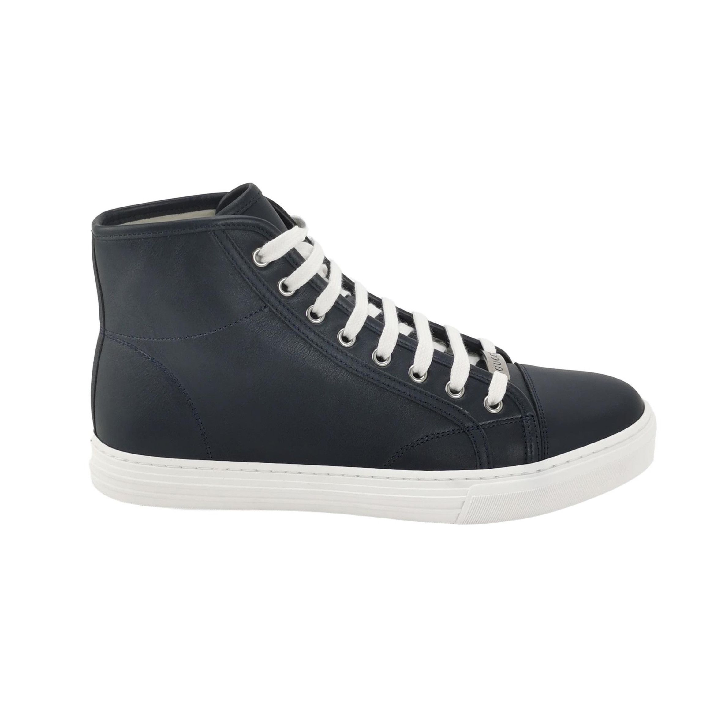 Gucci Gucci Leather Hi-Top Sneakers 41.5 Size US 8 / EU 41 - 2 Thumbnail