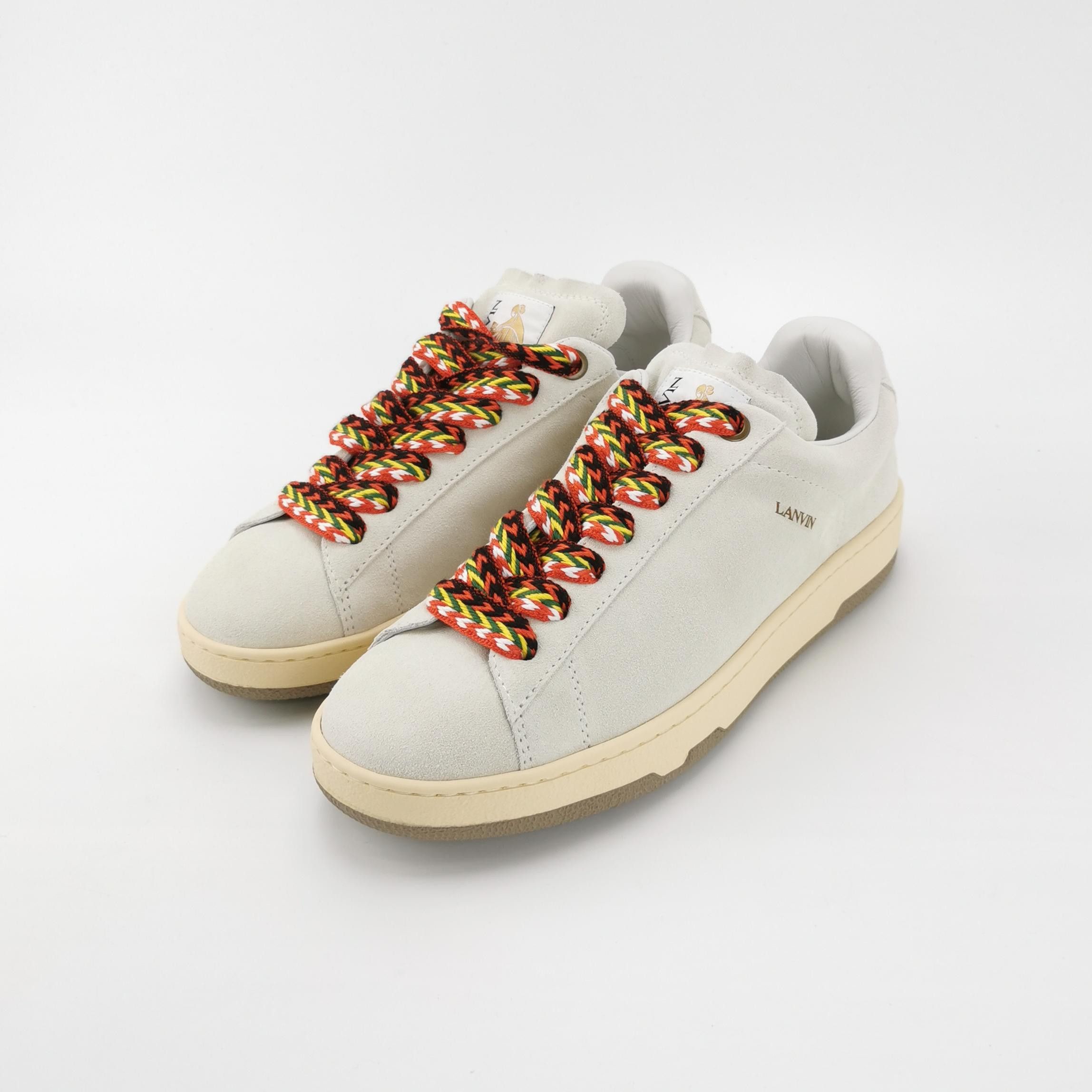 Lanvin Lanvin Curb Multi-Lace Suede Sneakers 42 Size US 9 / EU 42 - 3 Thumbnail