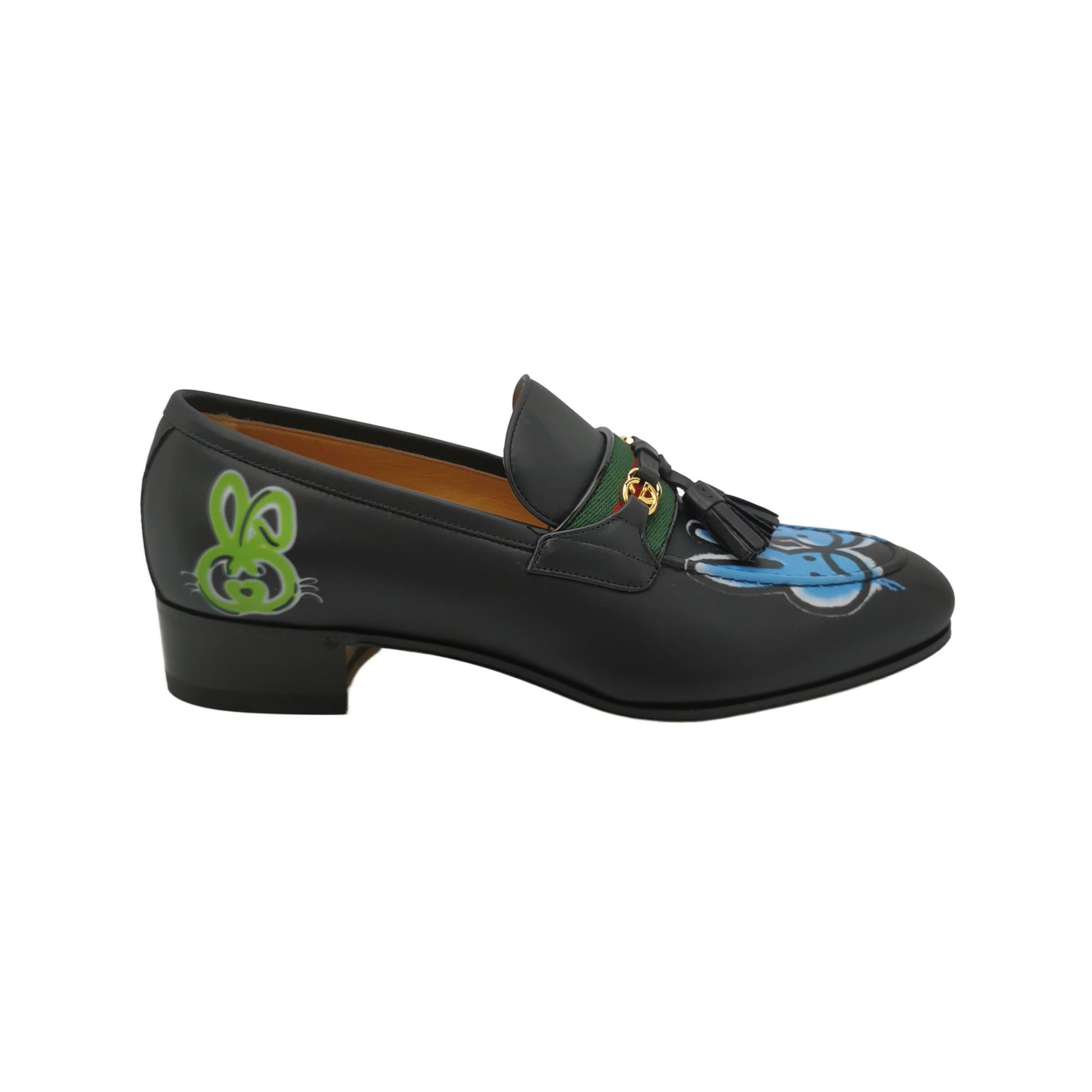 Gucci Gucci Rabbit Graphic Tassel Loafers 40 Size US 7 / EU 40 - 2 Thumbnail