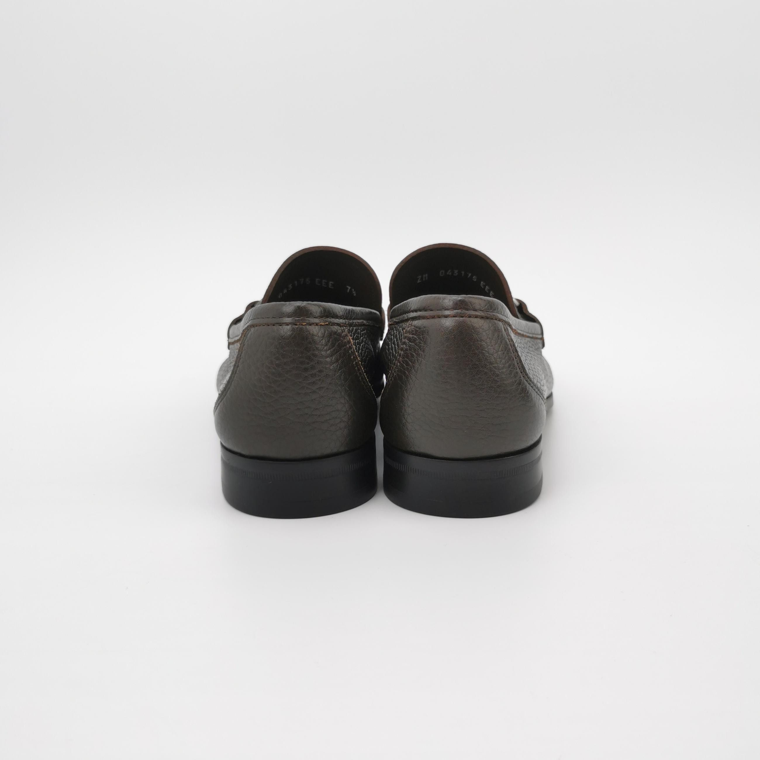 Salvatore Ferragamo Salvatore Ferragamo Gancini Pebbled Loafers 7.5 EEE Size US 8 / EU 41 - 5 Thumbnail