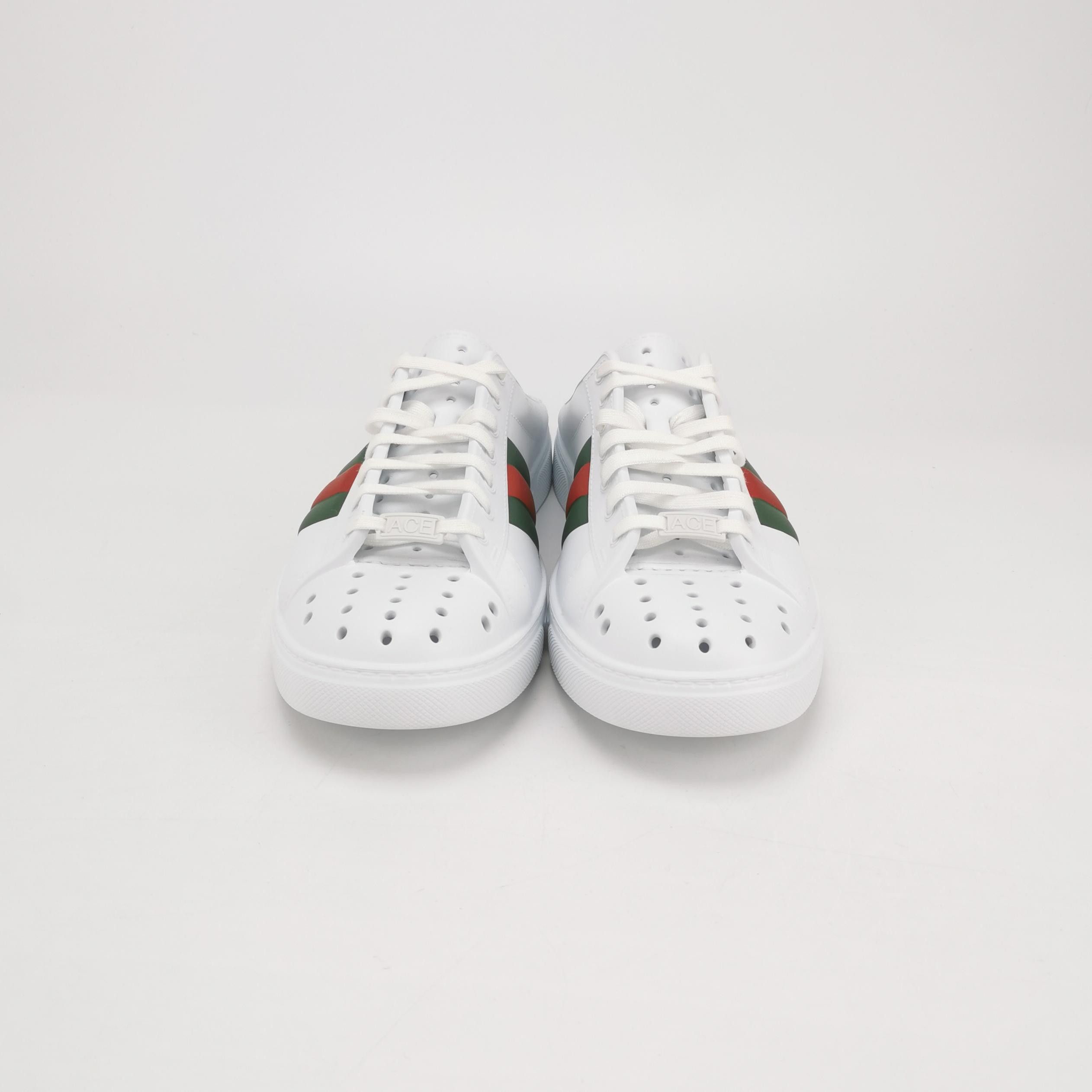 Gucci Gucci Ace Stripe Perforated Mules 43 Size US 10 / EU 43 - 4 Thumbnail
