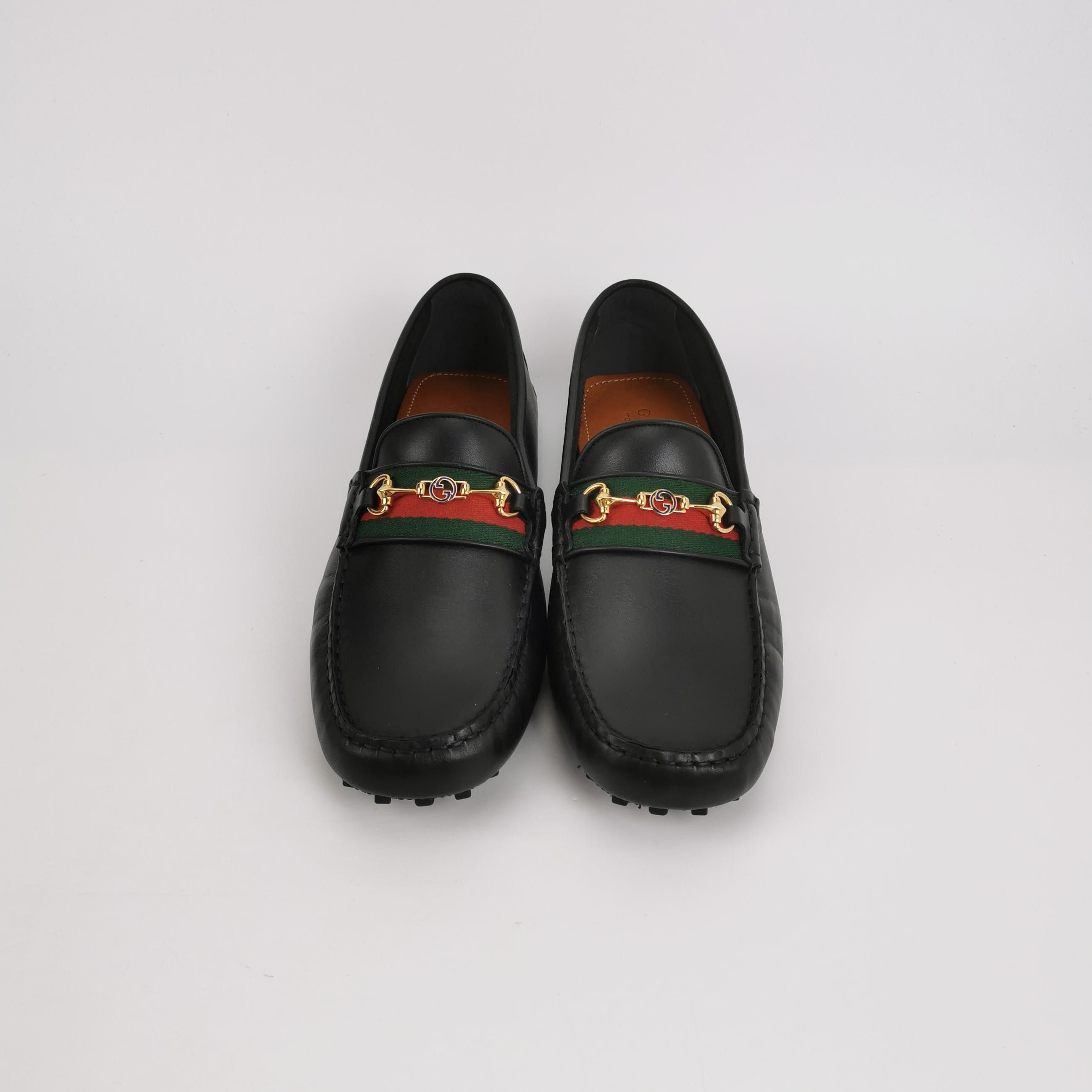 Gucci Gucci Web Horsebit Leather Loafers Size 11.5 Size US 12 / EU 45 - 4 Thumbnail