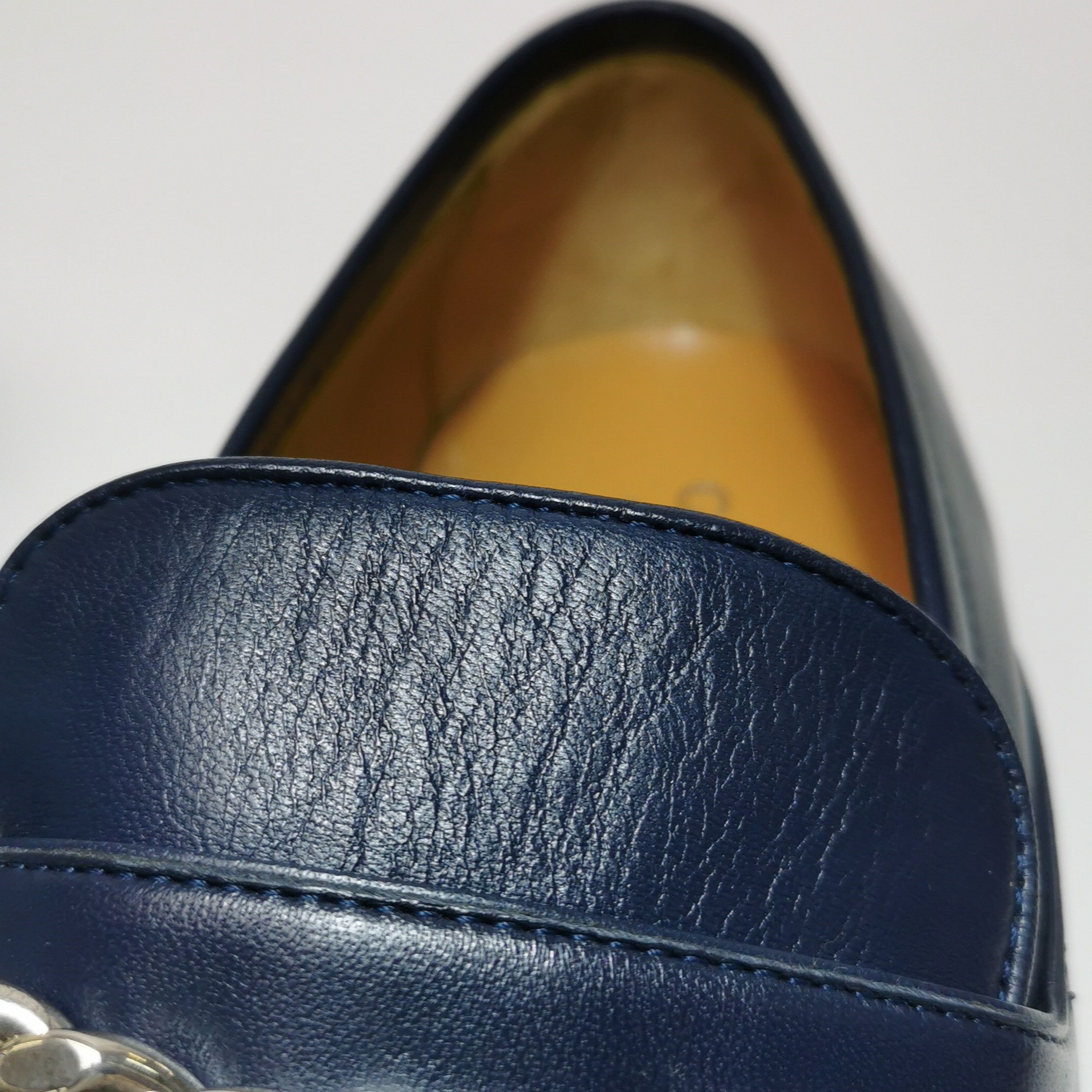 Gucci Gucci Interlocking G Chain Leather Loafers US 7.5 Size US 7 / EU 40 - 11 Thumbnail