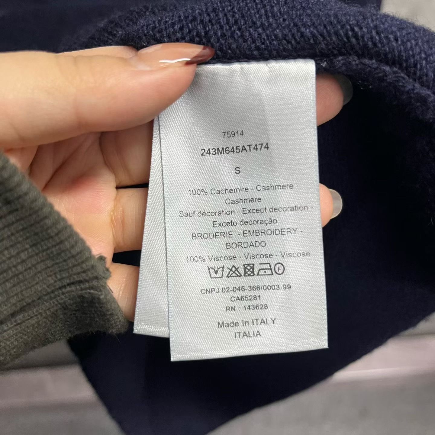 Dior Dior Retro Graphic Blue Sweater s Men Size US S / EU 44-46 / 1 - 5 Thumbnail