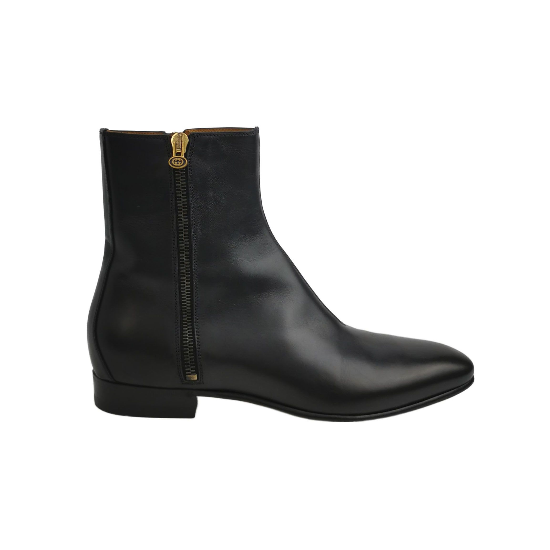 Gucci Gucci Logo Zipper Leather Boots 39 Size US 6 / EU 39 - 2 Thumbnail