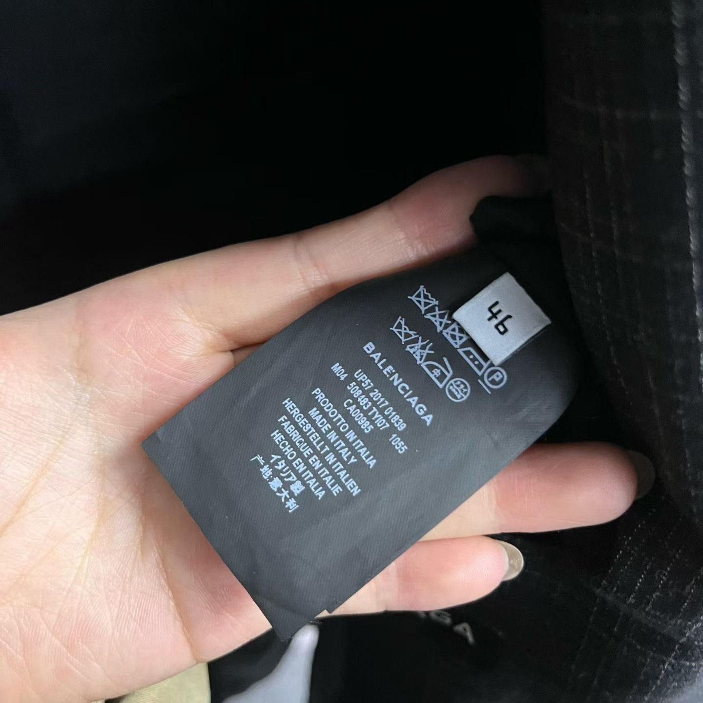Balenciaga Balenciaga Retro Striped Gray Heavy Coat S Men Size US S / EU 44-46 / 1 - 5 Thumbnail