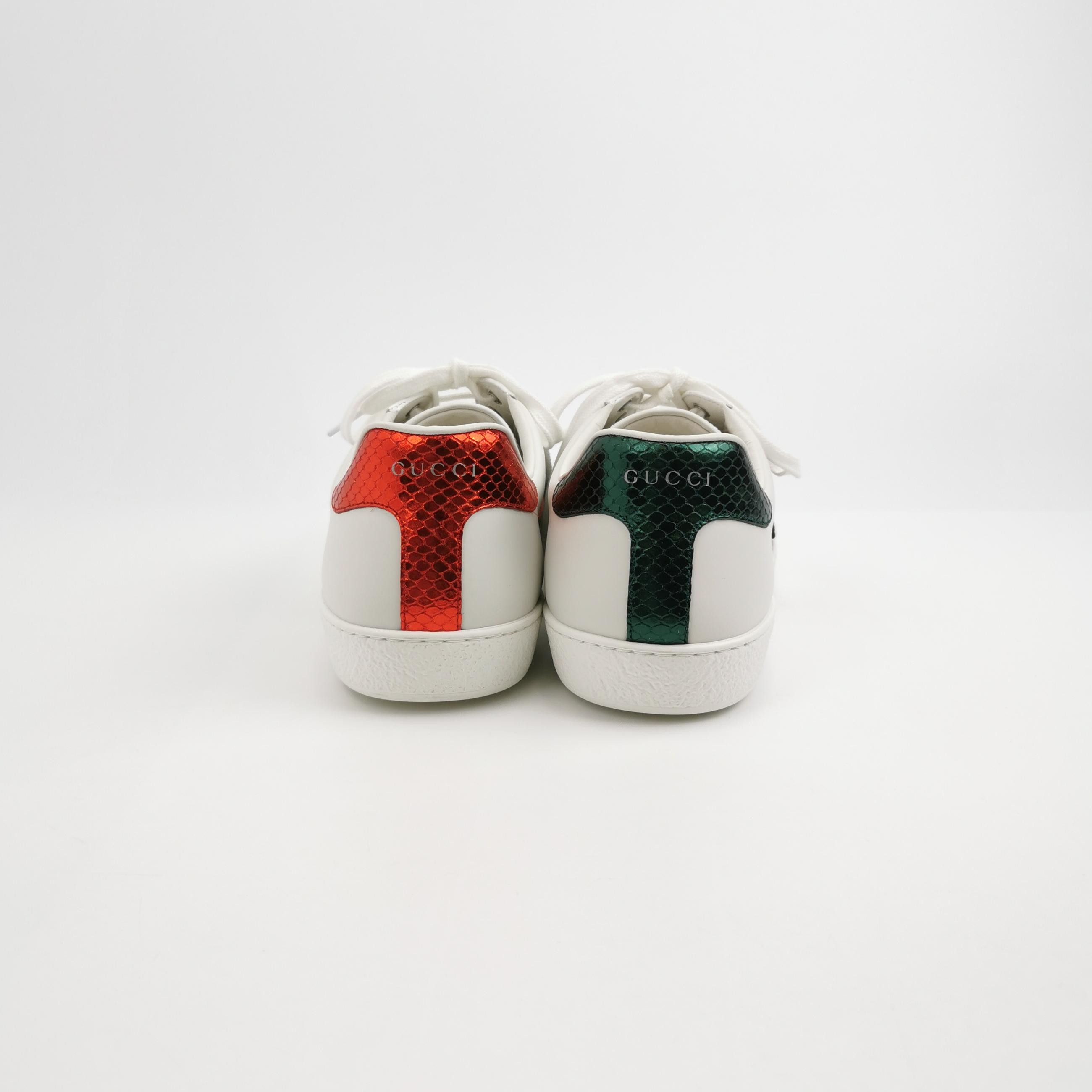 Gucci Gucci Snake Embroidered Ace Sneakers 47 Size US 14 / EU 47 - 5 Thumbnail
