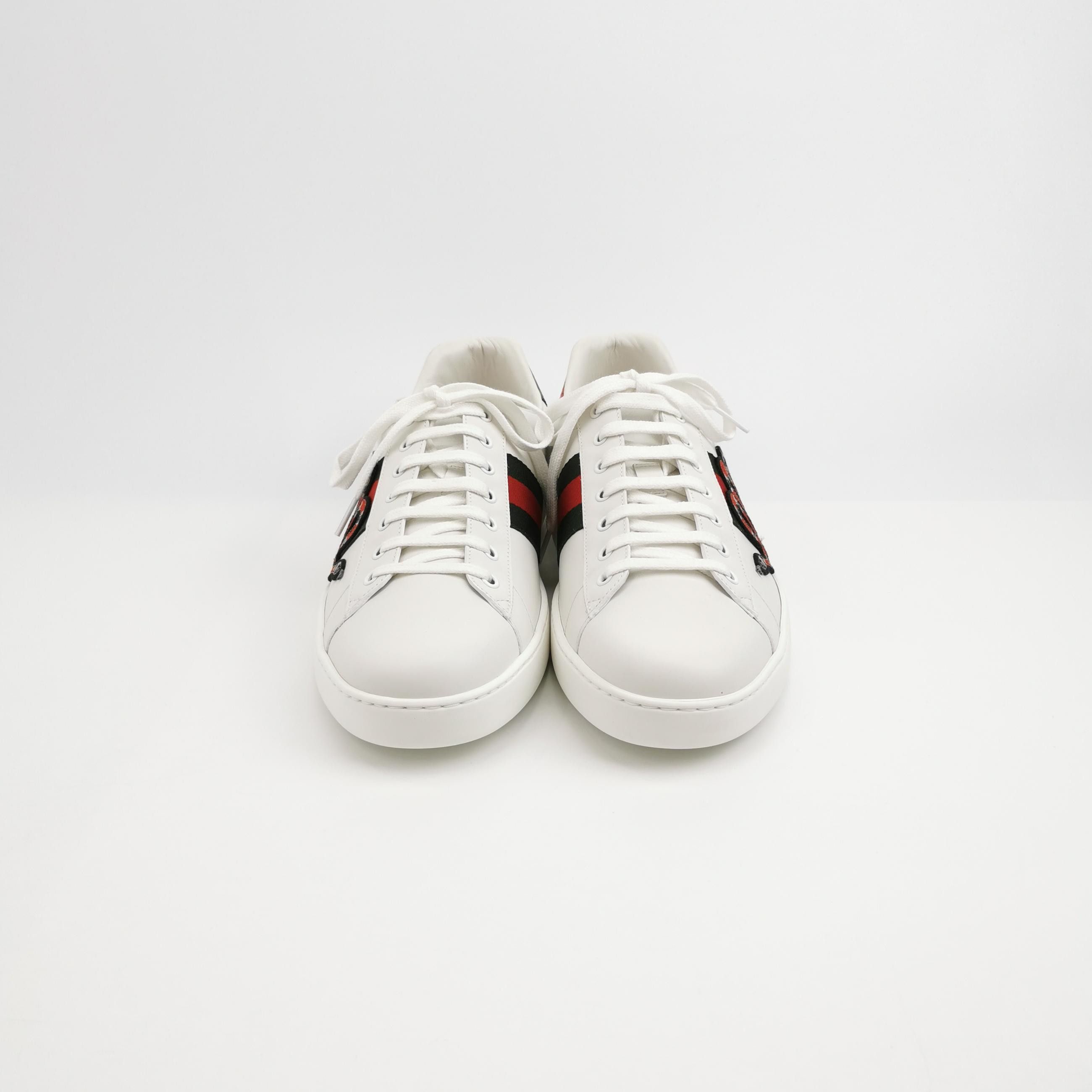 Gucci Gucci Snake Embroidered Ace Sneakers 47 Size US 14 / EU 47 - 4 Thumbnail