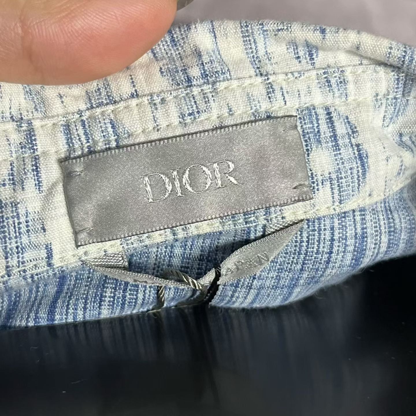 Dior Dior Printed Blue Shirt S Men Size S / US 4 / IT 40 - 4 Thumbnail