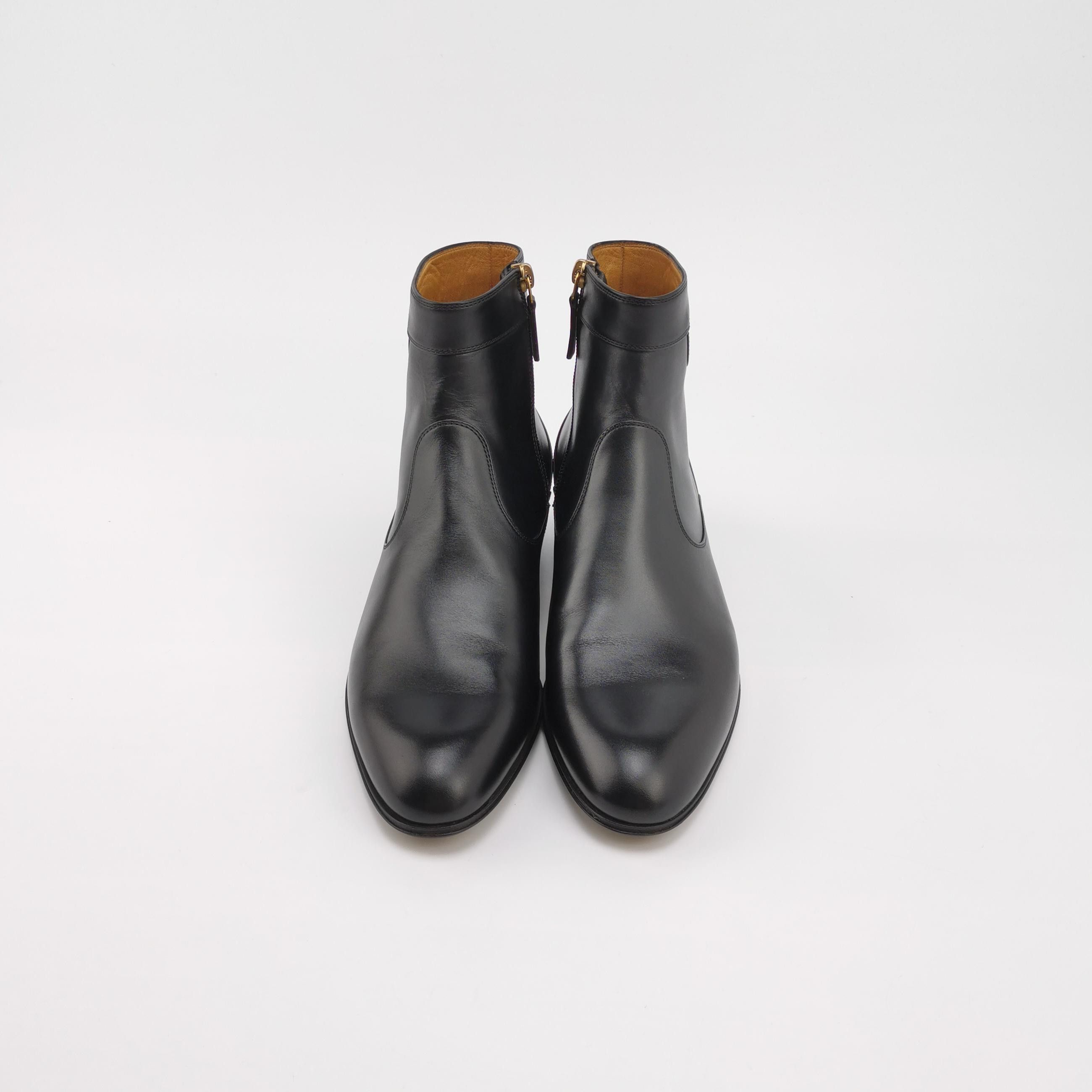Gucci Gucci GG Logo Leather Side-Zip Boots 40 Size US 7 / EU 40 - 4 Thumbnail