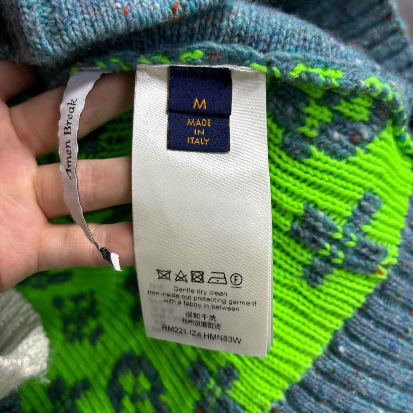Louis Vuitton Louis Vuitton Limited Green Sweater m Men Size US M / EU 48-50 / 2 - 5 Thumbnail