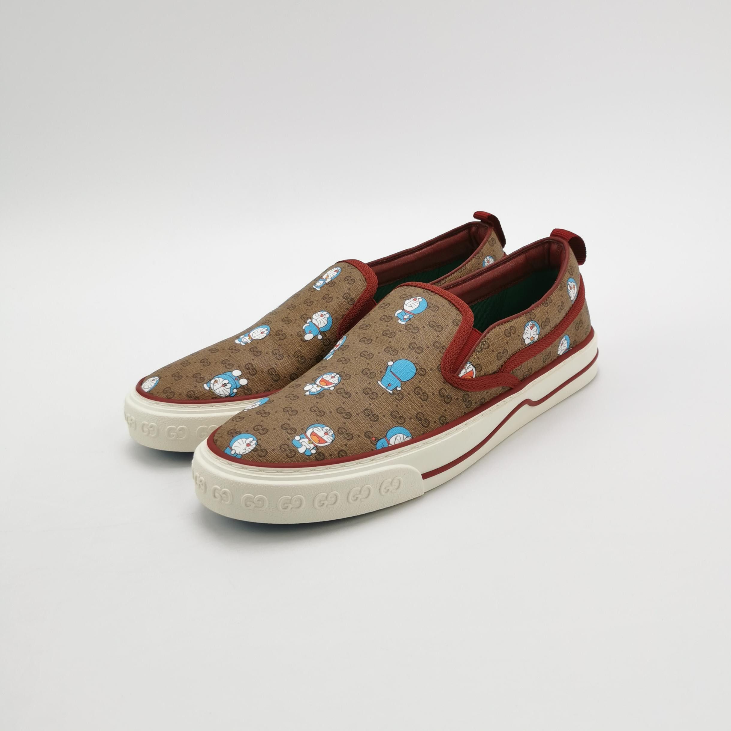 Gucci Gucci x Doraemon Monogram Slip-On Sneakers 39 Size US 6 / EU 39 - 3 Thumbnail