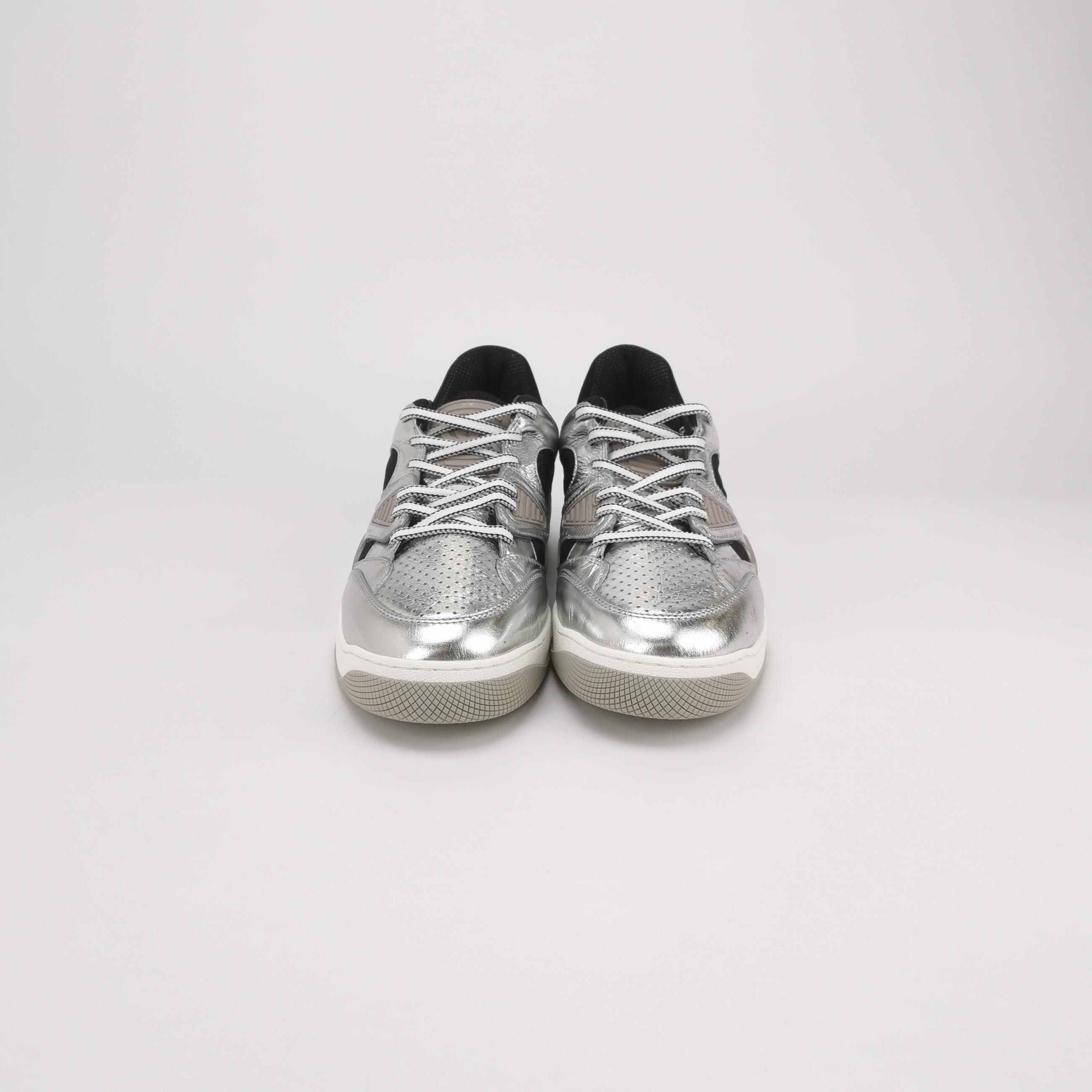 Gucci Gucci Silver Basket Low-Top Sneakers 44 Size US 11 / EU 44 - 4 Thumbnail