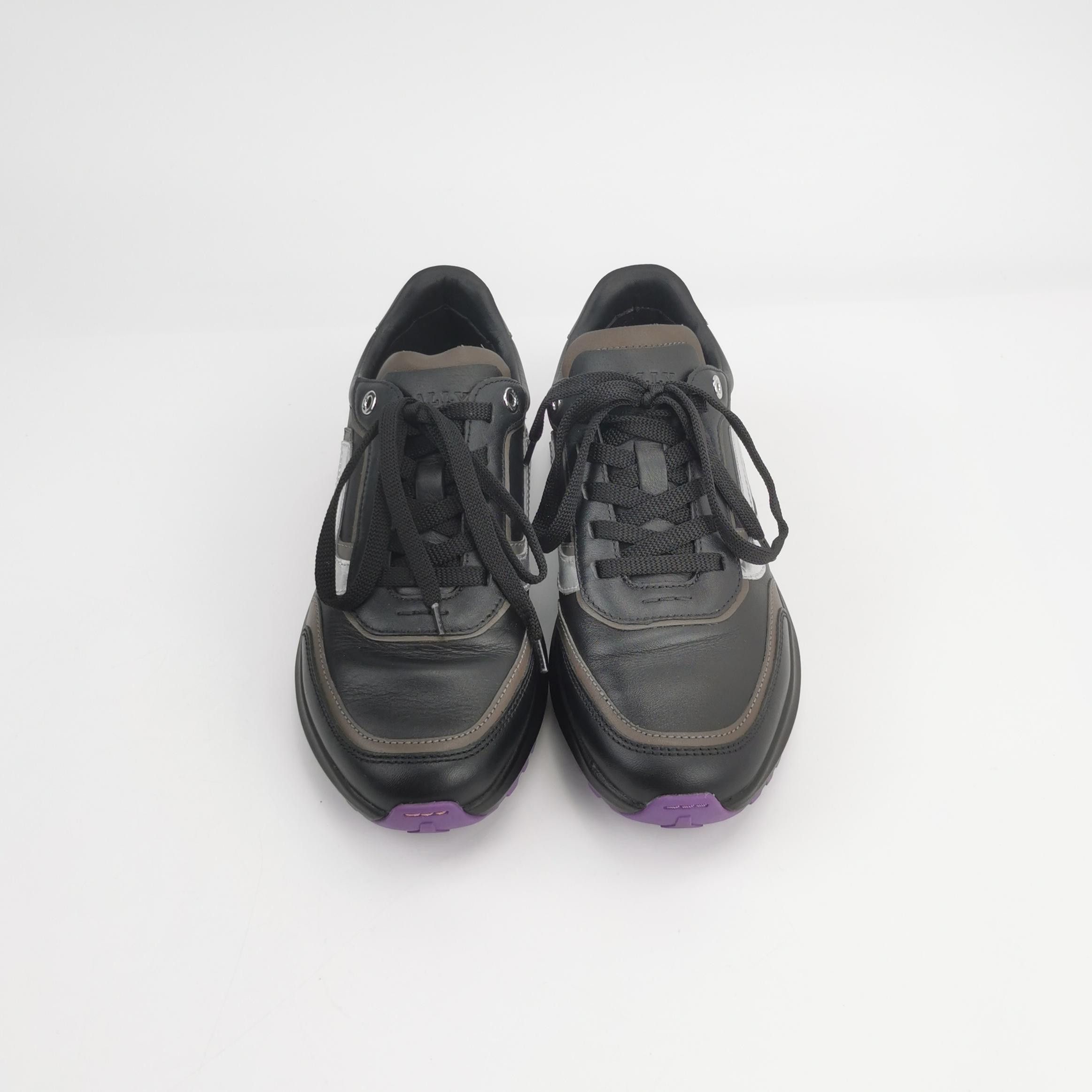 Bally Bally Demmy Black Leather Low-Top Sneakers US 6 Size US 6 / EU 39 - 4 Thumbnail