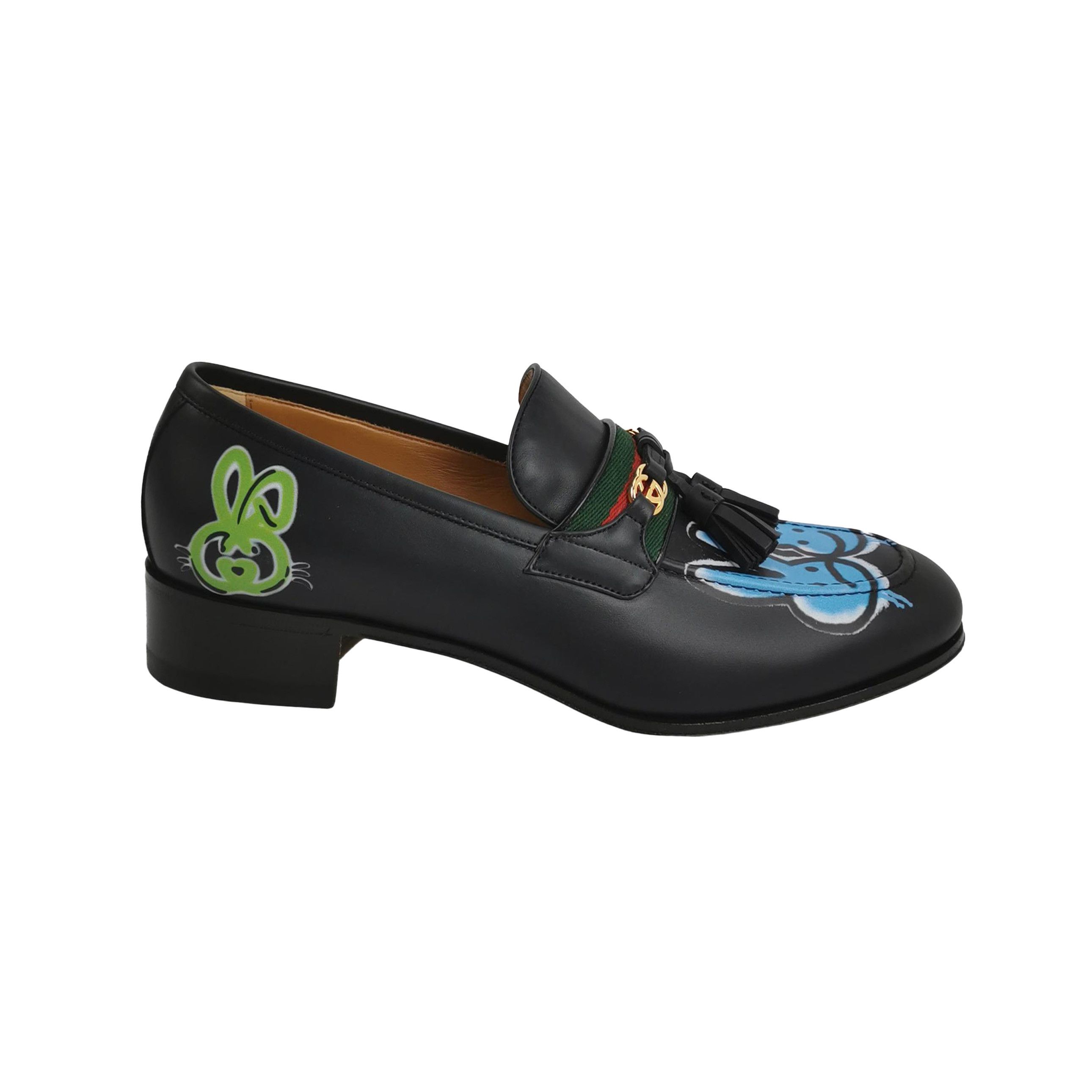 Gucci Gucci Rabbit Graphic Tassel Loafers 40 Size US 7 / EU 40 - 2 Thumbnail