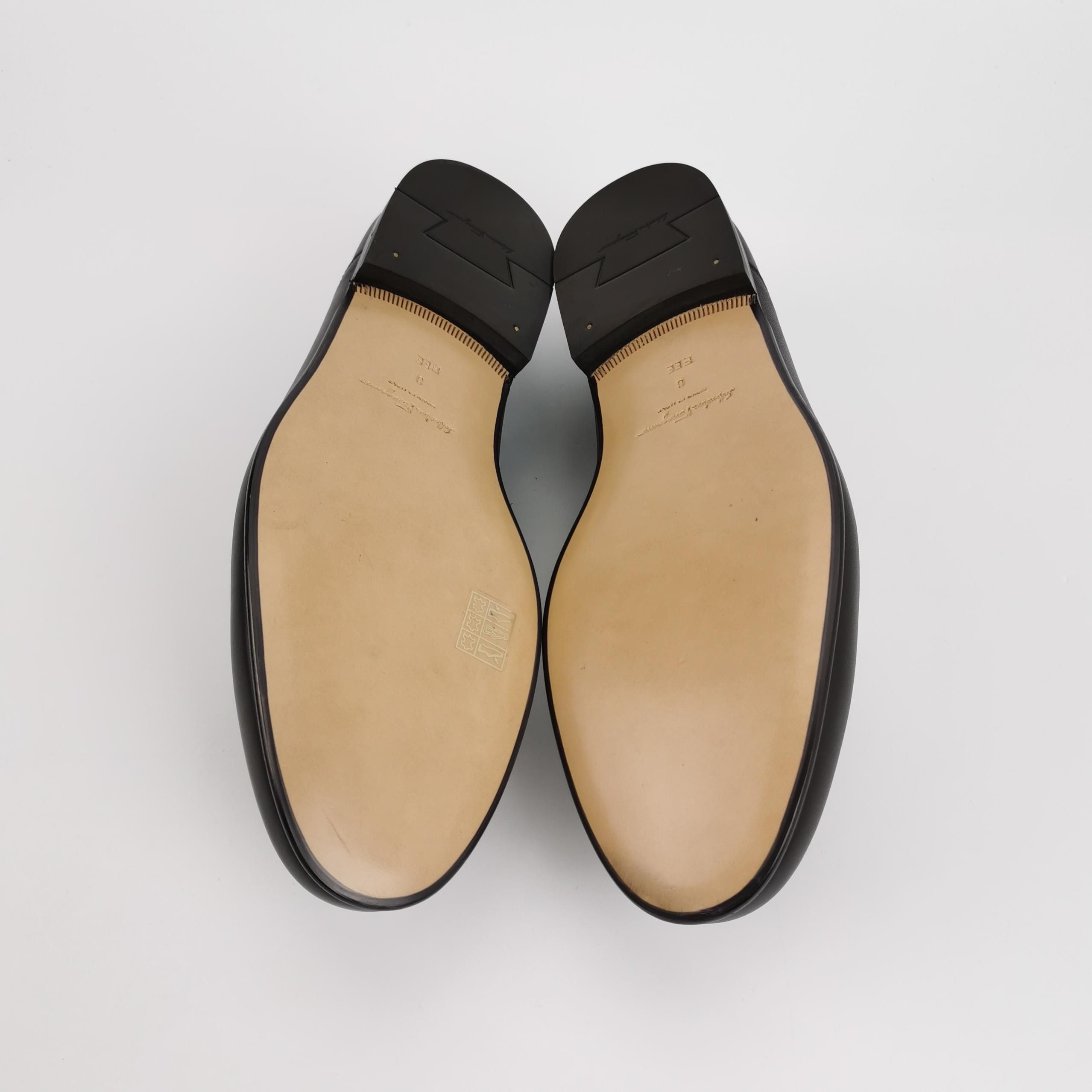 Salvatore Ferragamo Salvatore Ferragamo Gancini Leather Loafers 8 EEE Size US 9 / EU 42 - 6 Thumbnail