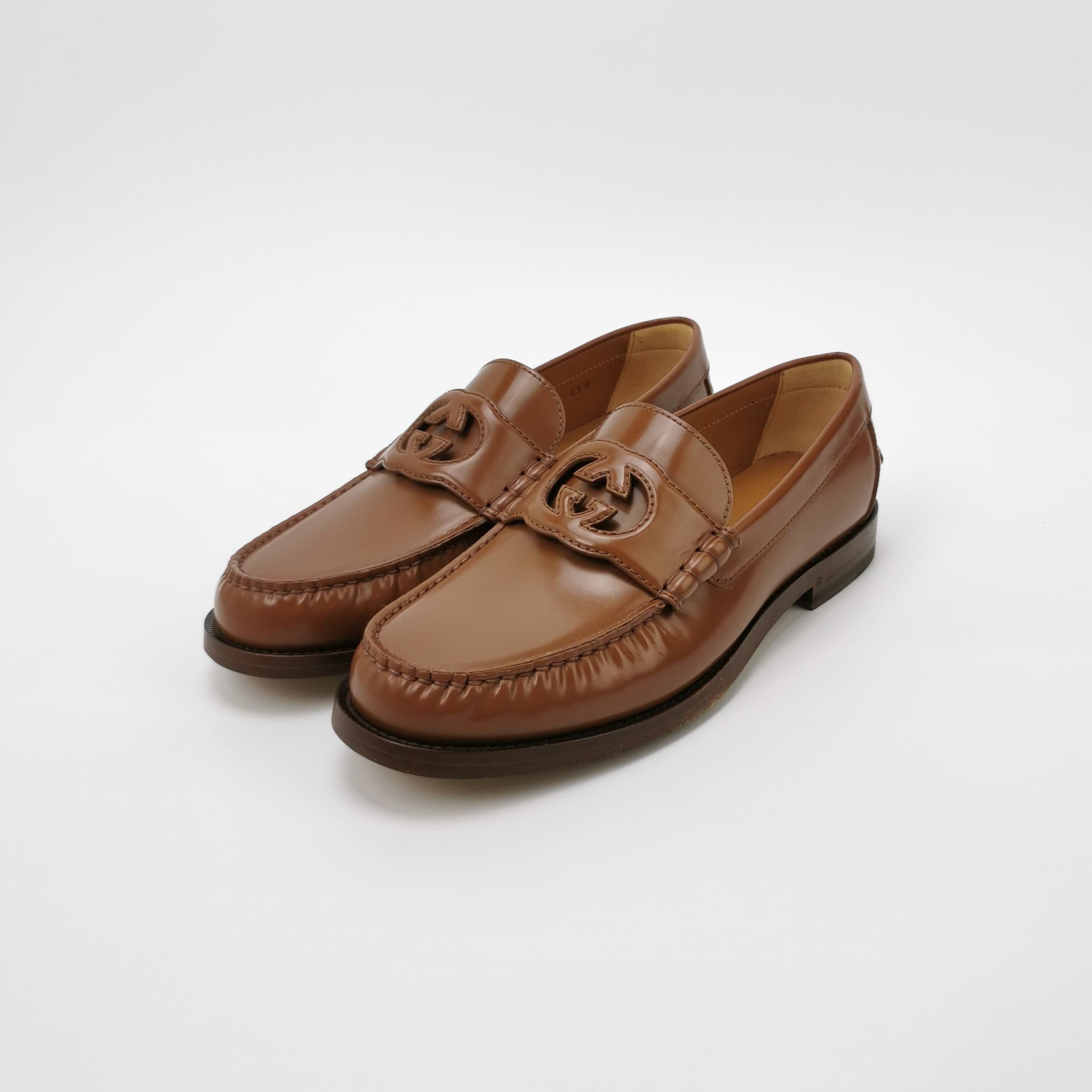 Gucci Gucci Interlocking G Leather Loafers Size 8 Size US 9 / EU 42 - 3 Thumbnail