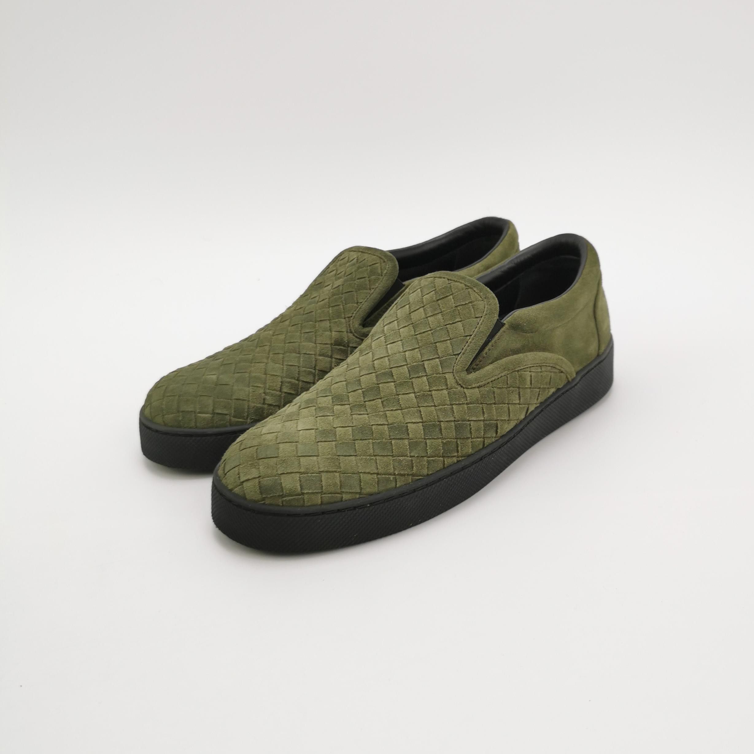 Bottega Veneta Bottega Veneta Intrecciato Suede Slip Ons 41.5 Size US 8 / EU 41 - 3 Thumbnail