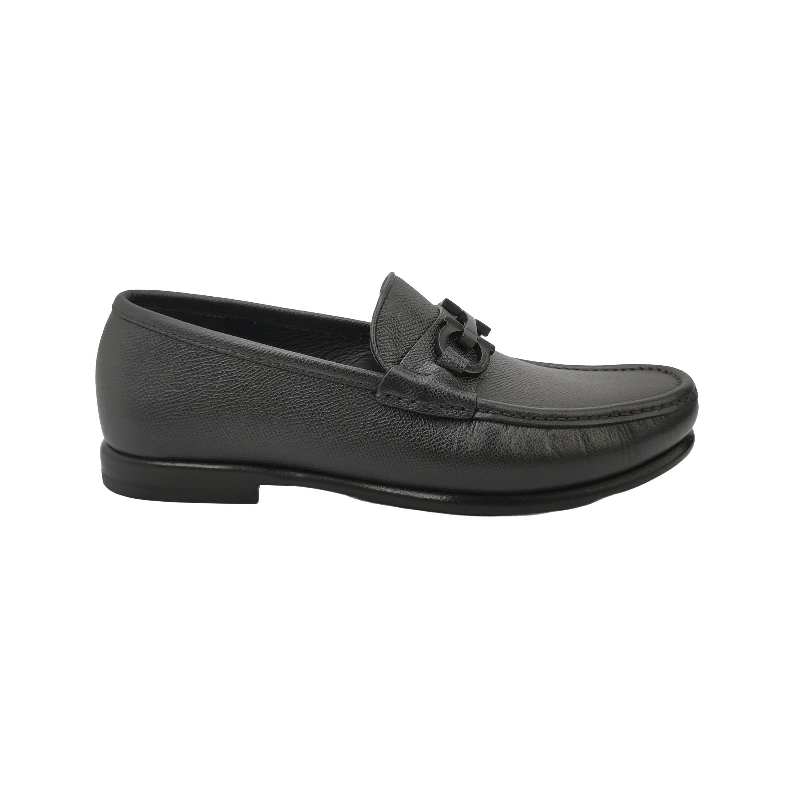 Salvatore Ferragamo Salvatore Ferragamo Gancini Grained Leather Loafers 41.5 Size US 8 / EU 41 - 2 Thumbnail