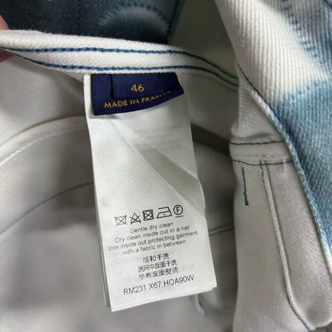 Louis Vuitton Louis Vuitton Denim Printed Gray Light Jacket xs Men Size US XS / EU 42 / 0 - 5 Thumbnail