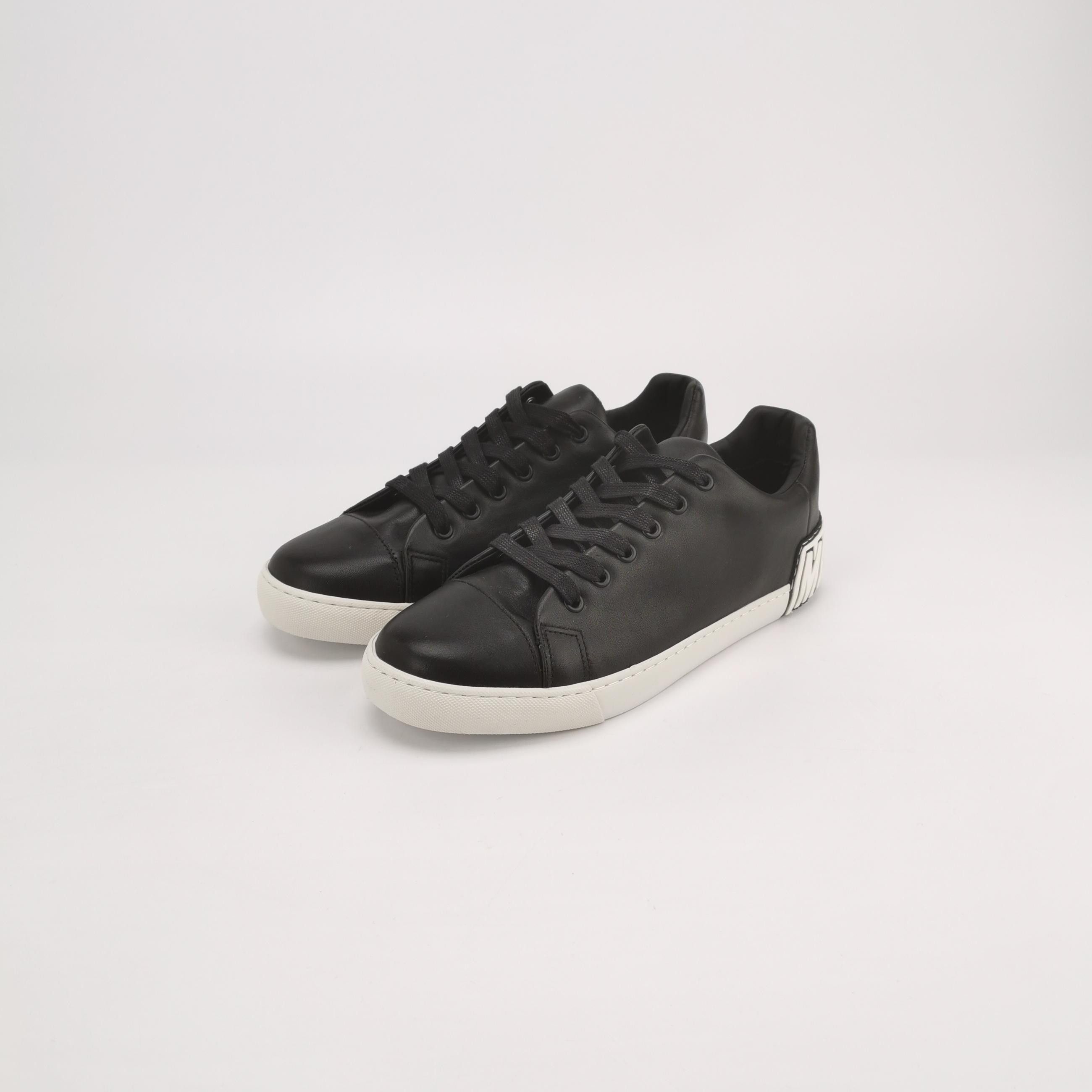Moschino Moschino Logo Heel Leather Sneakers EU 42 Size US 9 / EU 42 - 3 Thumbnail