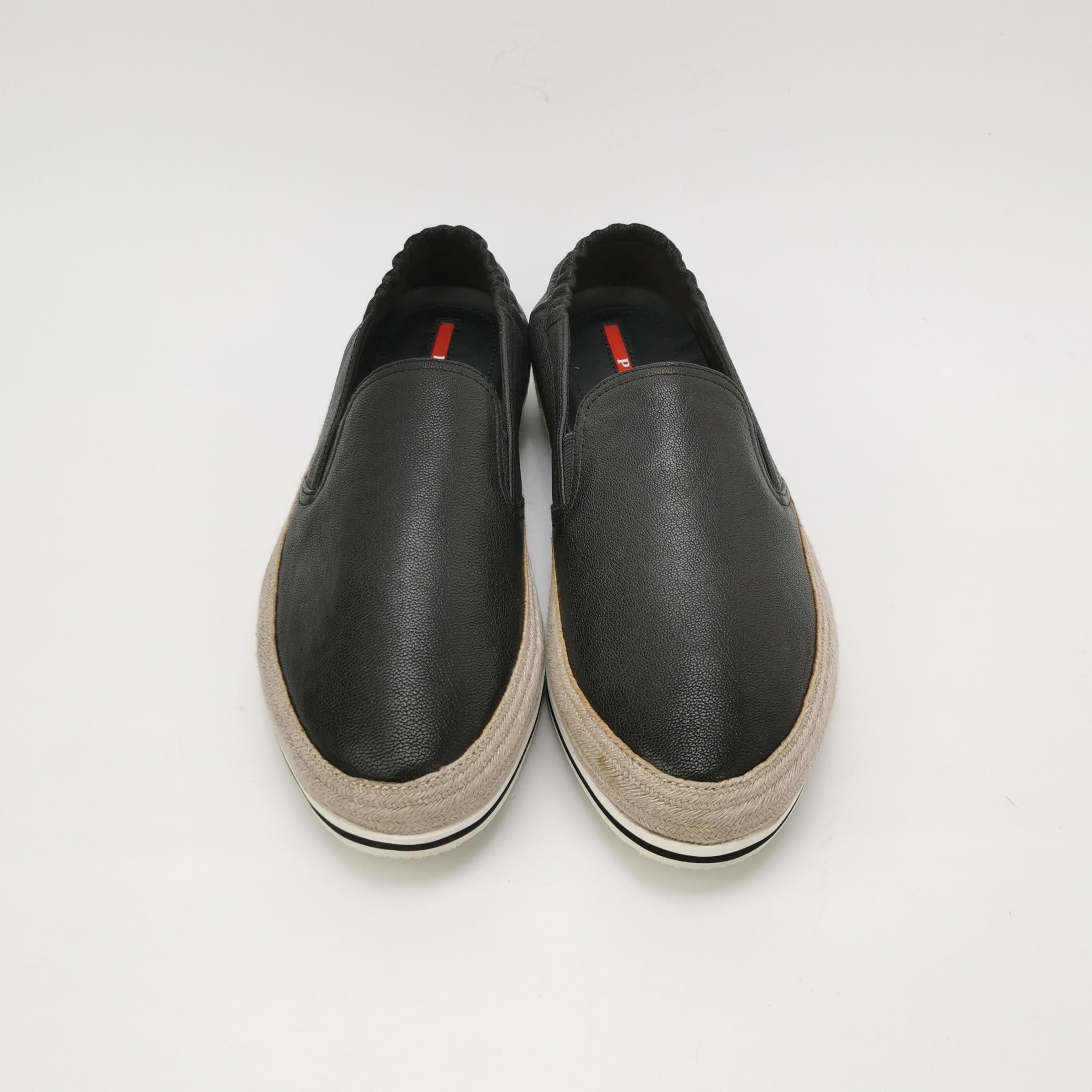 Prada Prada Leather Espadrille Slip Ons 42.5 Size US 9 / EU 42 - 4 Thumbnail